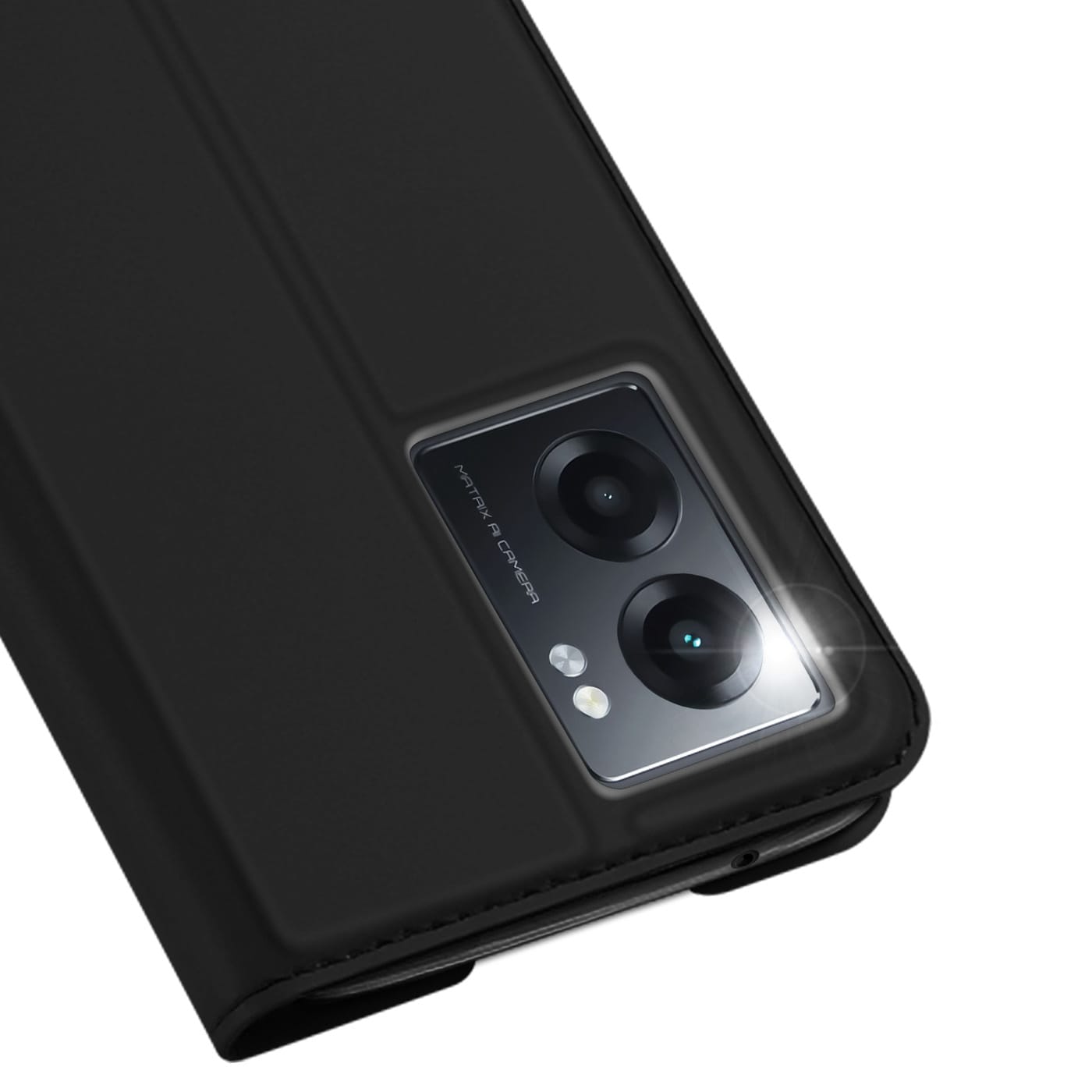 Dux Ducis Skin Pro hylsterdeksel med klaff Realme Narzo 50A svart