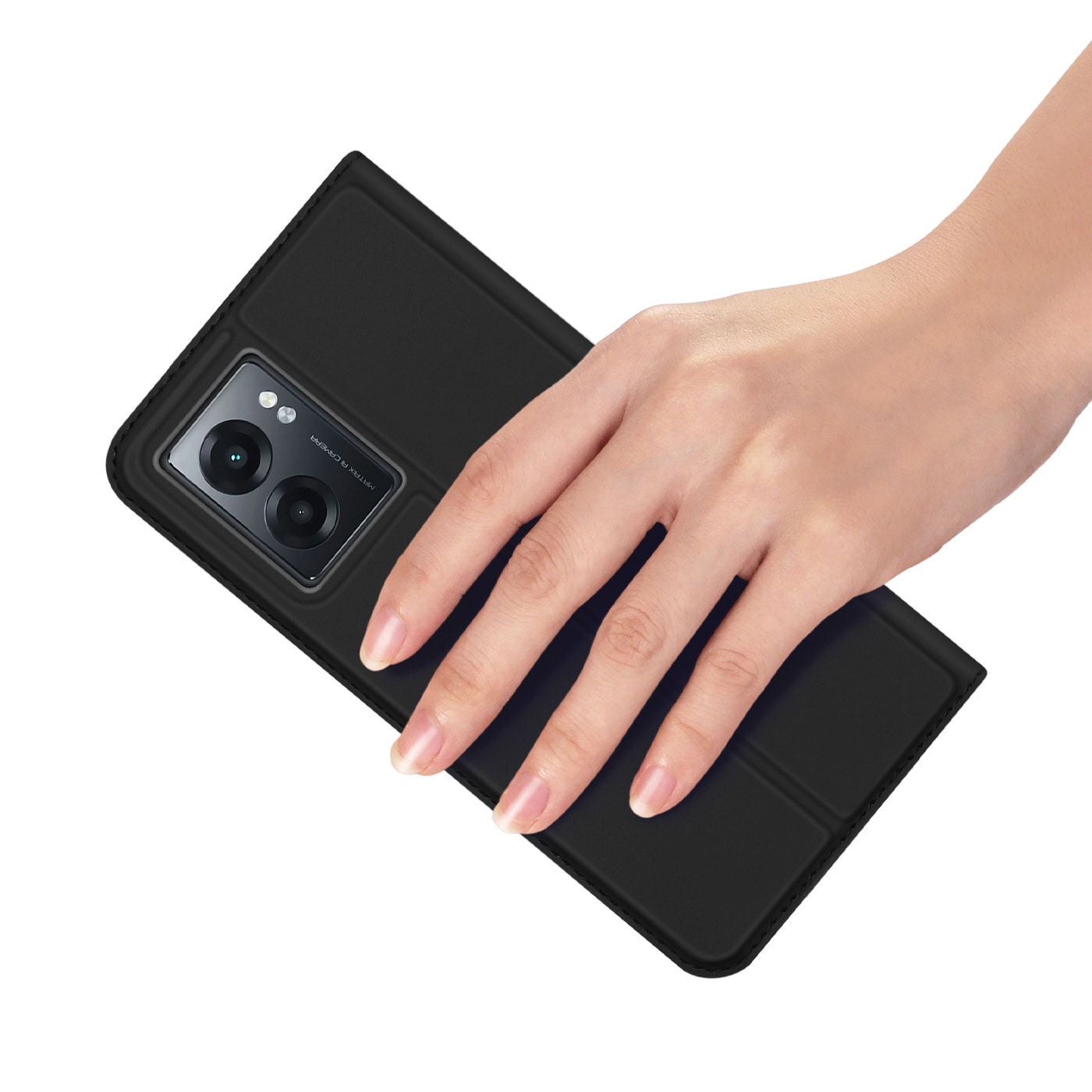 Dux Ducis Skin Pro hylsterdeksel med klaff Realme Narzo 50A svart