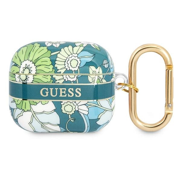 Guess GUA3HHFLN AirPods 3-deksel grønn/grønn Flower Strap Collection