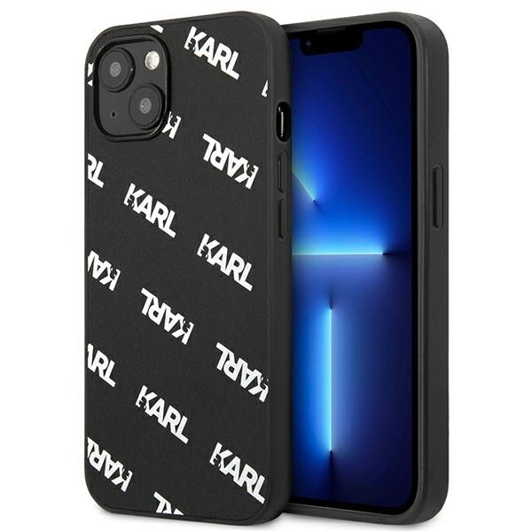Karl Lagerfeld Allover-etui til iPhone 13 mini - Svart