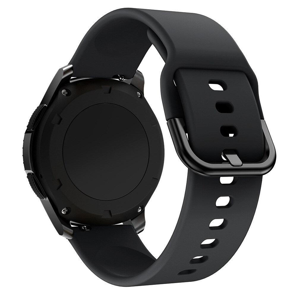 Silikonrem TYS-bånd for Samsung Galaxy Watch 40 / 41 / 42 / 43 / 44 mm - svart