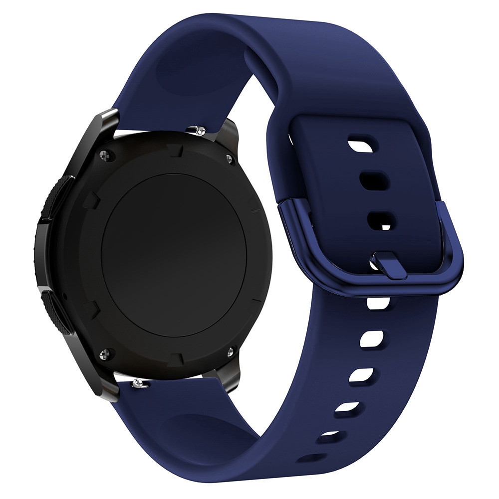 Silikonrem TYS-bånd for Samsung Galaxy Watch 40 / 41 / 42 / 43 / 44 mm - mørkeblå