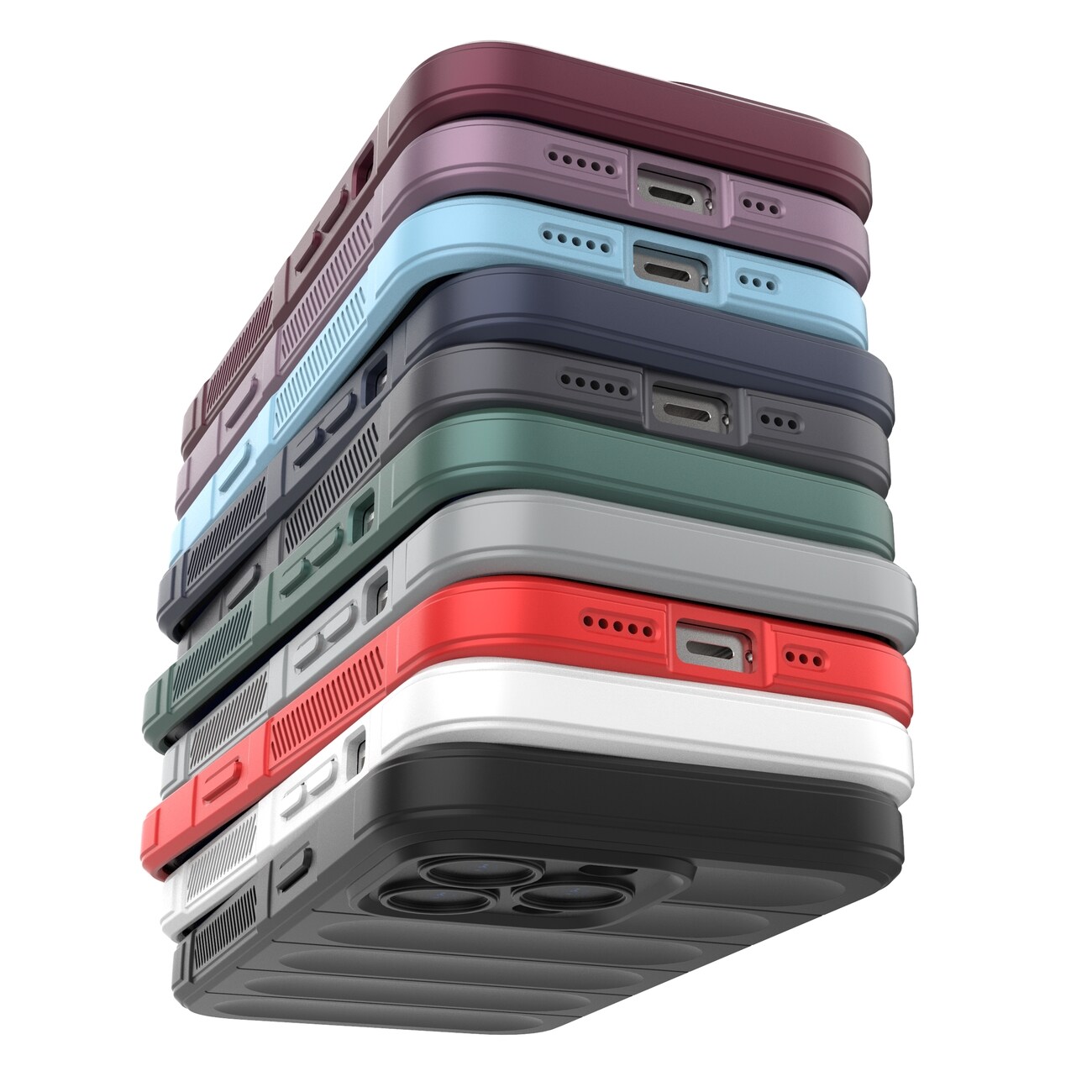 Magic Shield-etui for iPhone 13 Pro fleksibelt pansredeksel svart