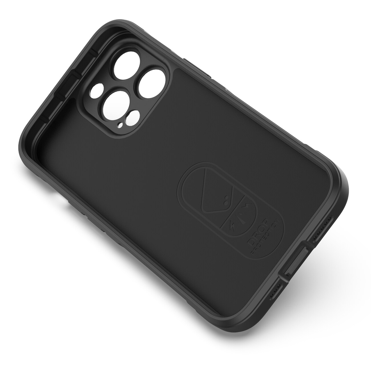 Magic Shield-etui for iPhone 13 Pro fleksibelt pansredeksel svart