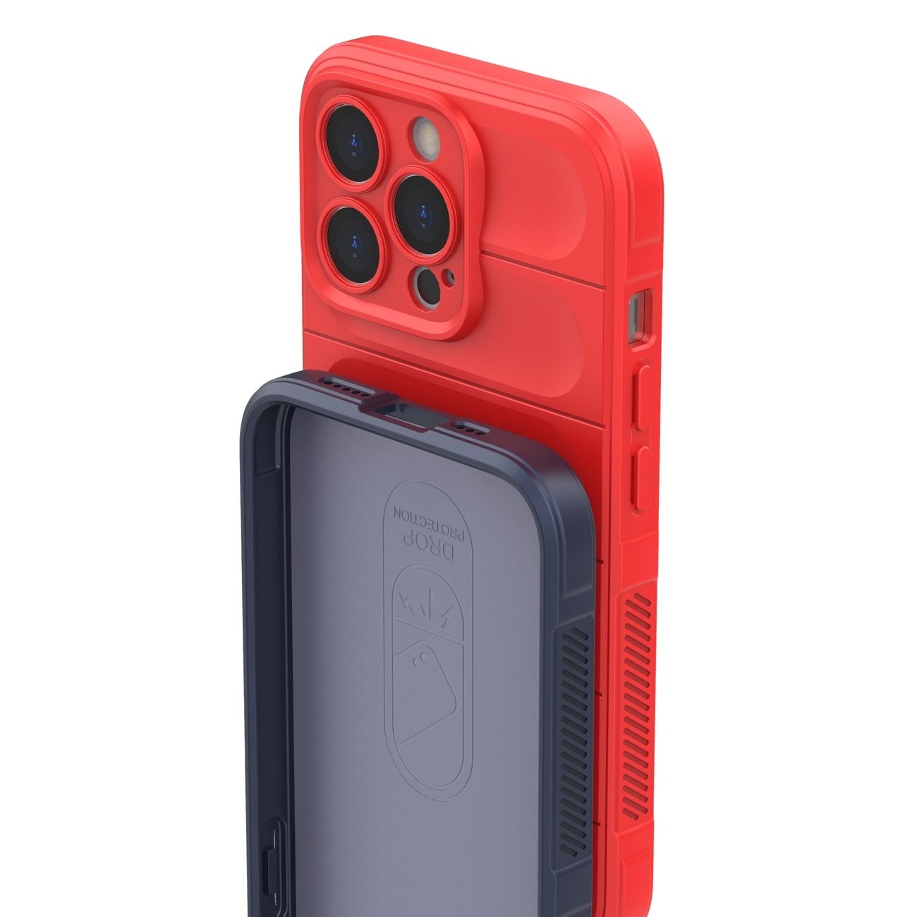 Magic Shield-etui for iPhone 13 Pro fleksibelt pansredeksel rødt