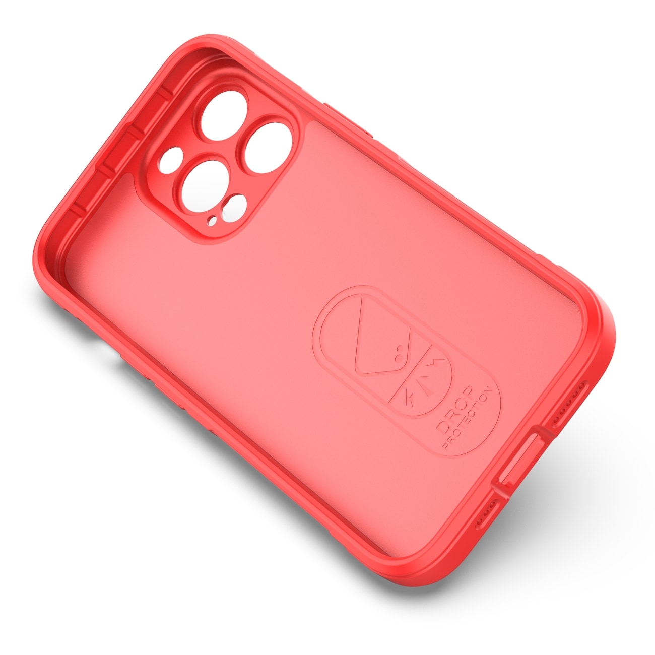 Magic Shield-etui for iPhone 13 Pro fleksibelt pansredeksel rødt