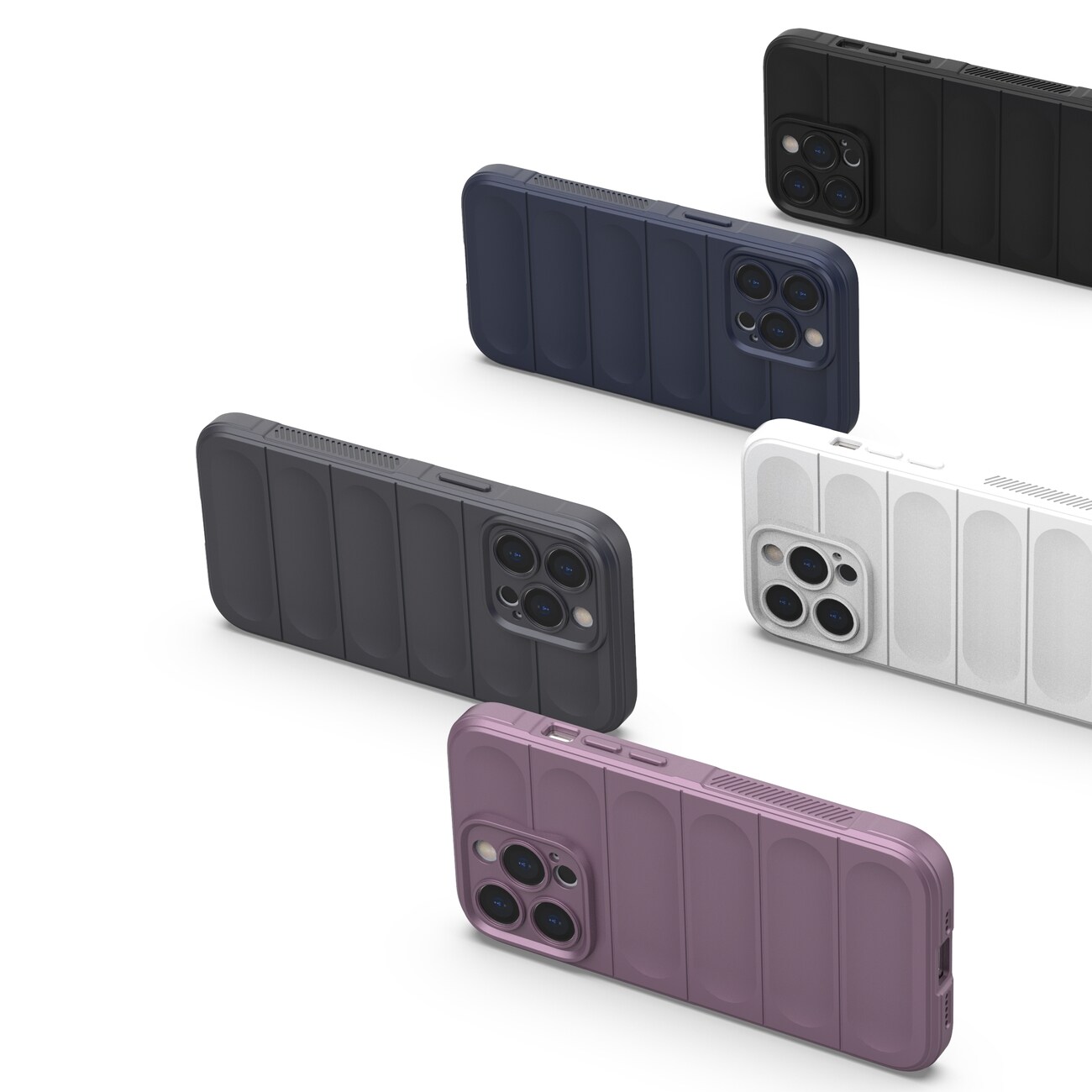 Magic Shield-etui for iPhone 13 Pro fleksibelt pansredeksel mørkeblått