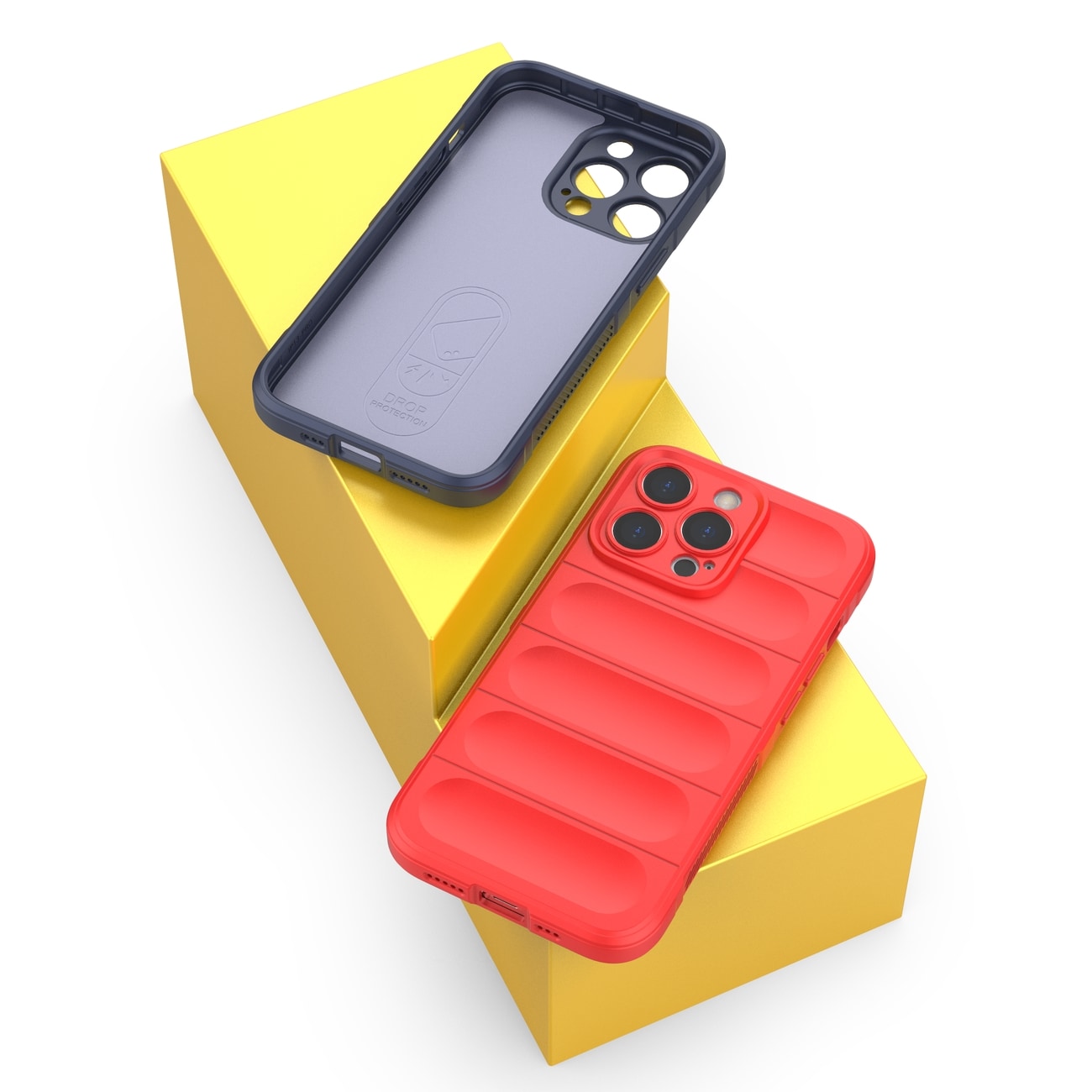 Magic Shield-etui for iPhone 13 Pro fleksibelt pansredeksel mørkeblått