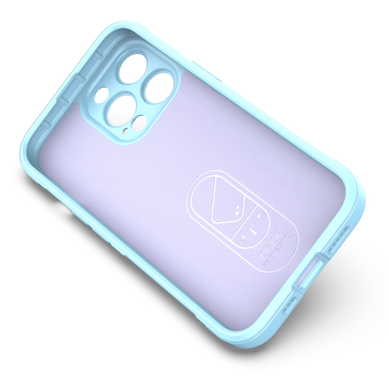 Magic Shield-etui for iPhone 13 Pro fleksibelt pansredeksel lyseblått