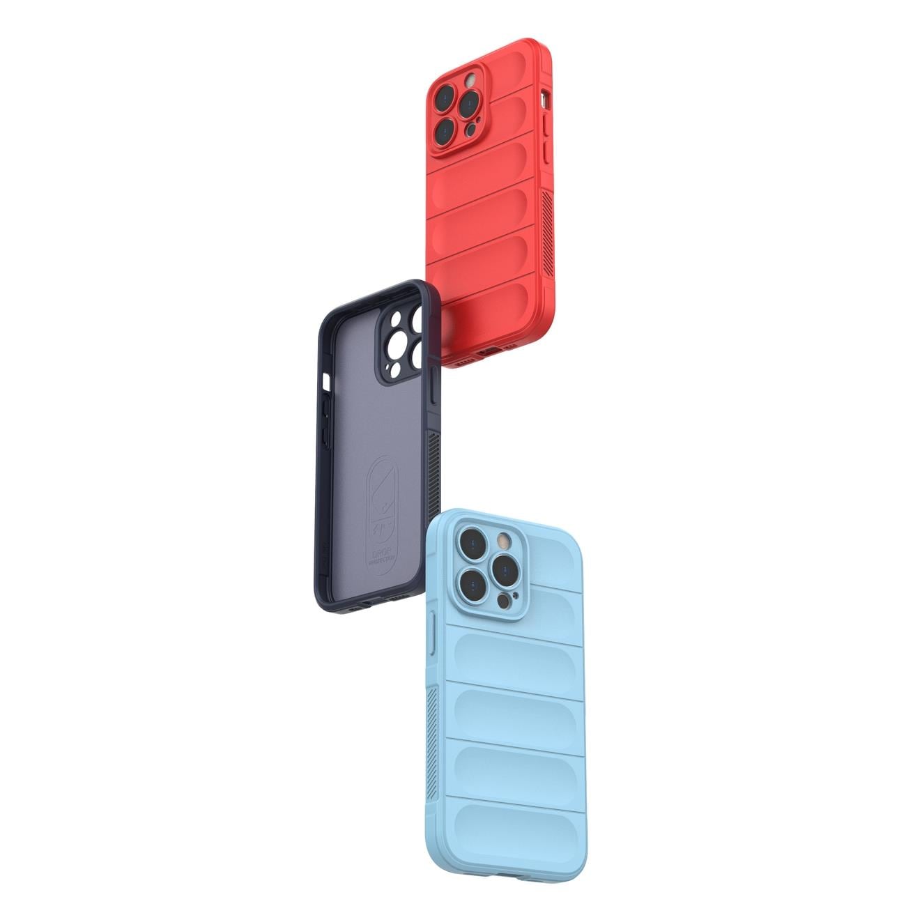 Magic Shield-etui for iPhone 13 Pro Max fleksibelt pansredeksel rødt