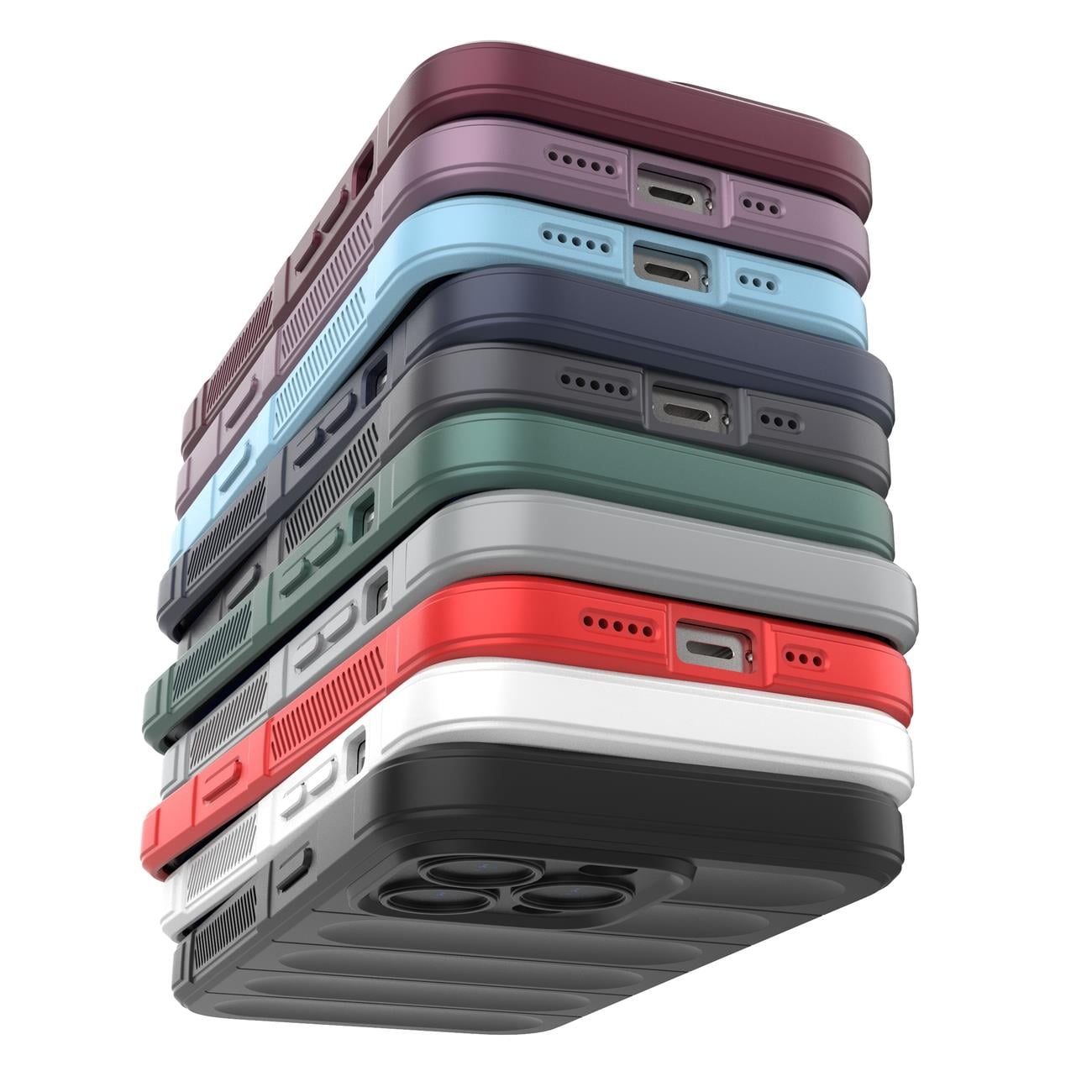 Magic Shield-etui for iPhone 13 Pro Max fleksibelt pansredeksel rødt