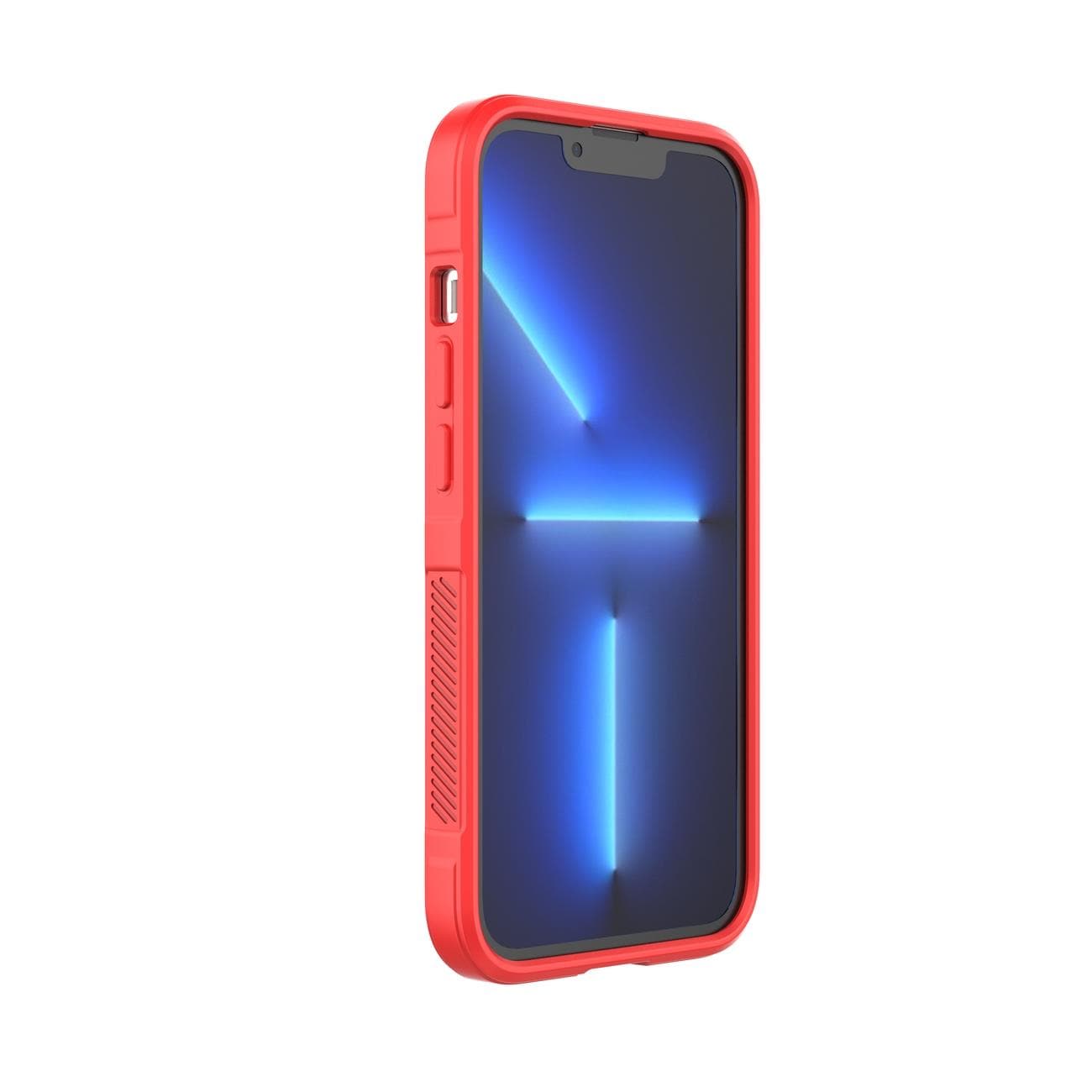 Magic Shield-etui for iPhone 13 Pro Max fleksibelt pansredeksel rødt