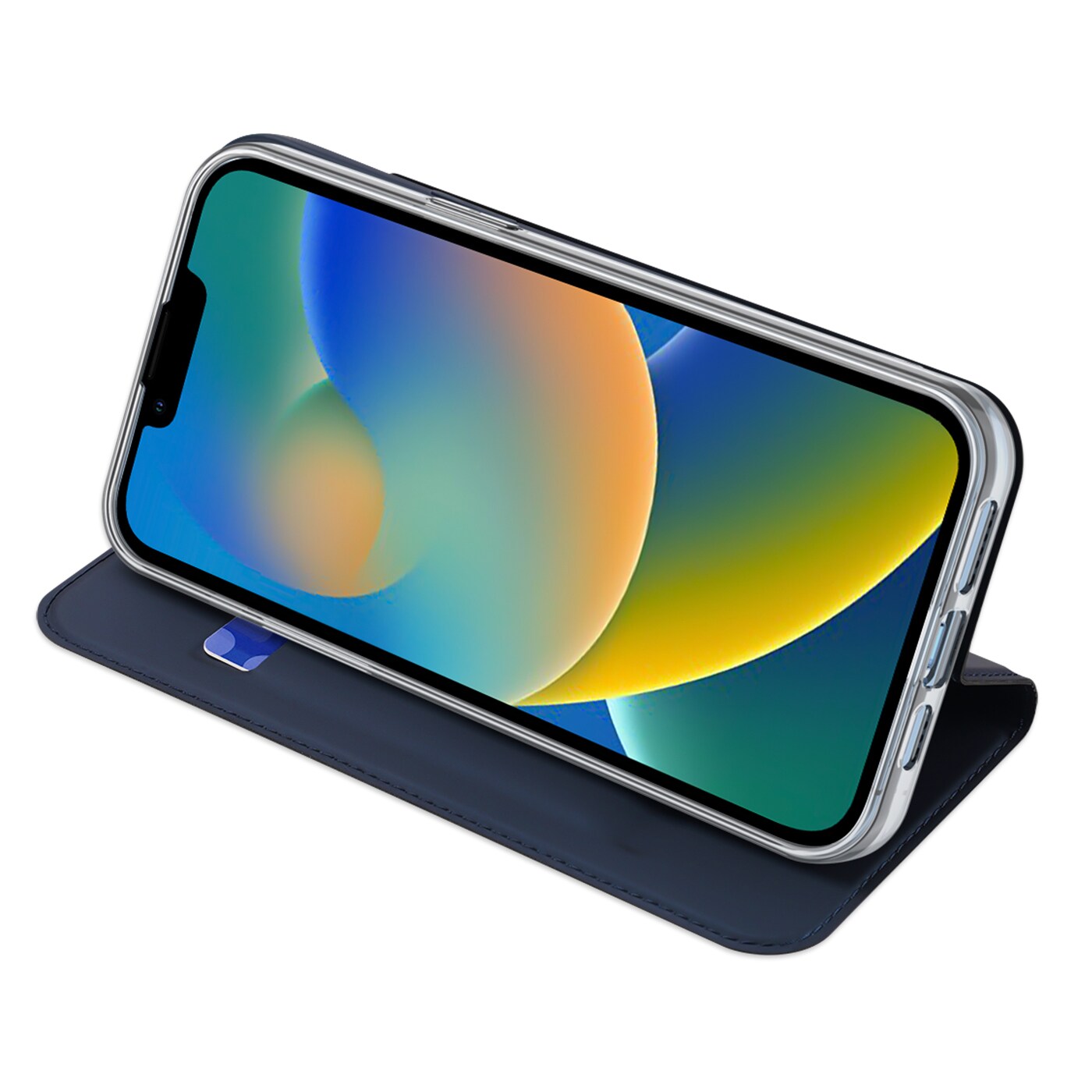 Dux Ducis Skin Pro Holster Flip Cover for iPhone 14 Plus blå