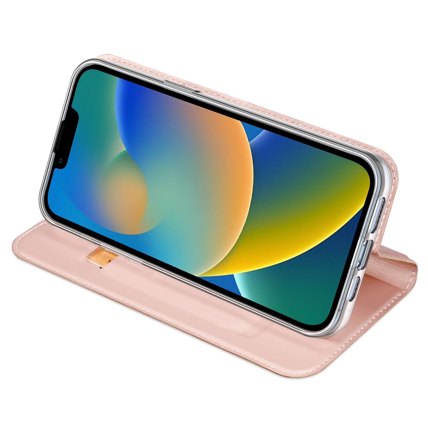 Dux Ducis Skin Pro Holster Flip Cover for iPhone 14 Plus rosa