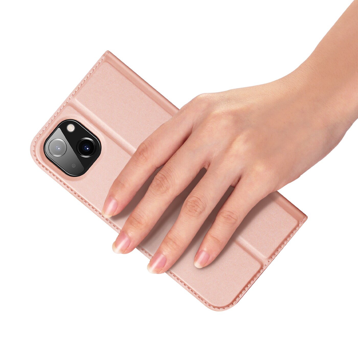 Dux Ducis Skin Pro Holster Flip Cover for iPhone 14 Plus rosa