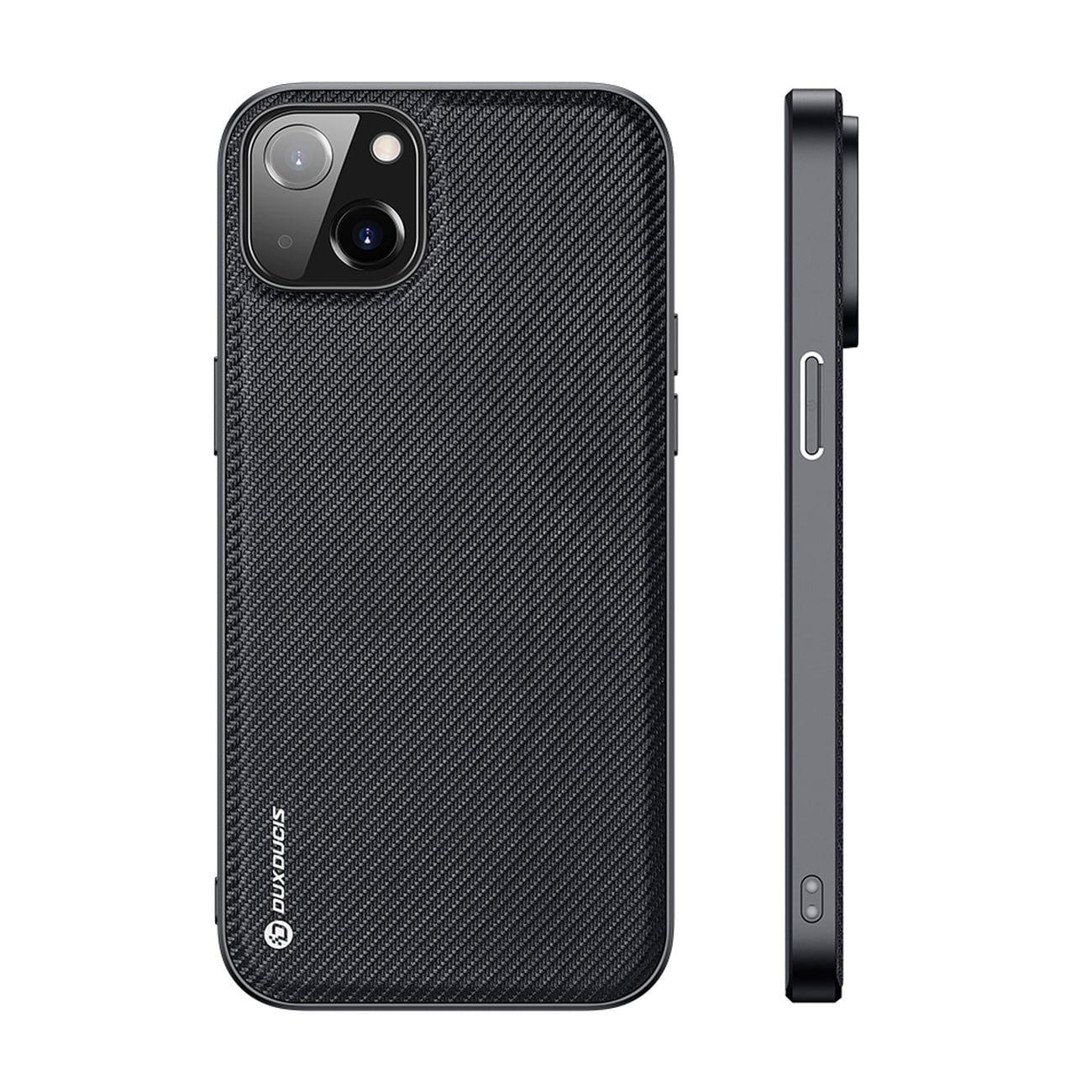 Dux Ducis Fino-etui med nylonovertrekk iPhone 14 Plus svart