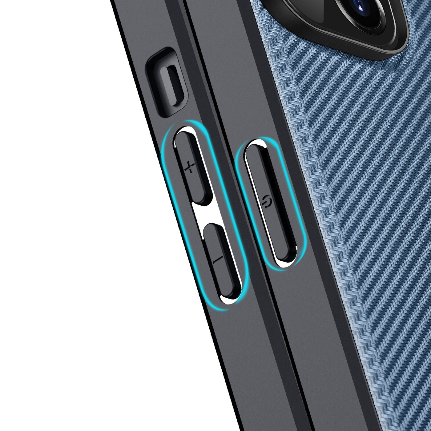 Dux Ducis Fino etui deksel iPhone 14 Plus blå nylon