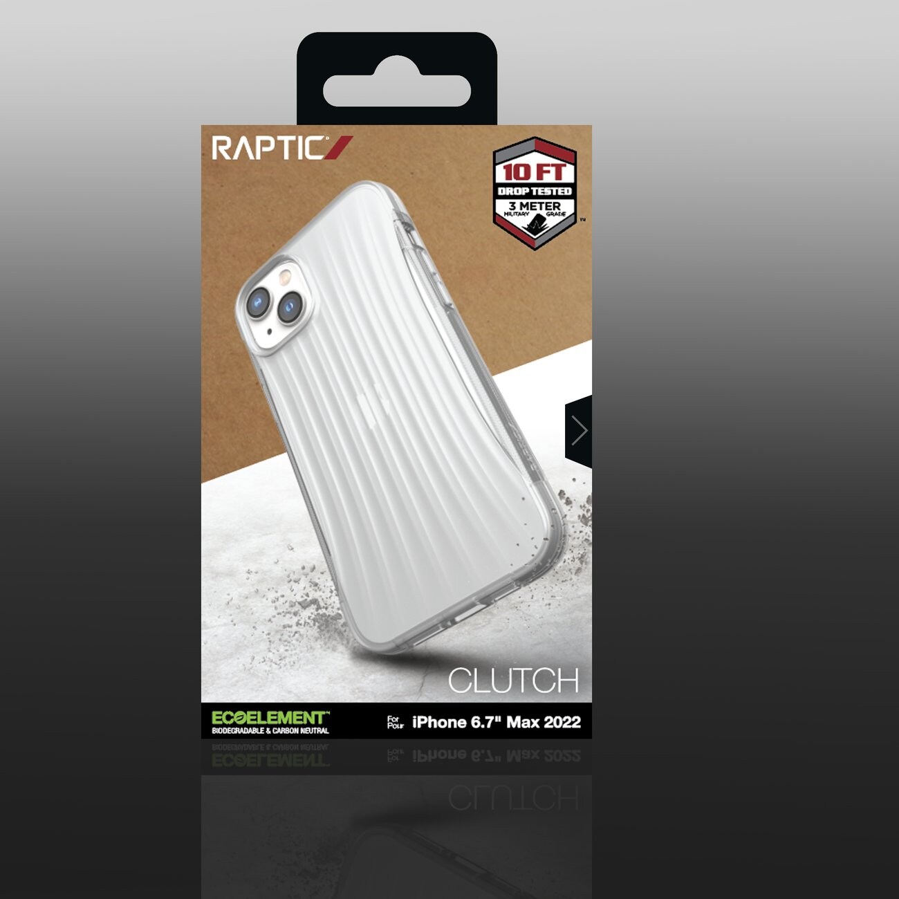 Raptic X-Doria Clutch-etui iPhone 14 Plus gjennomsiktig bakdeksel