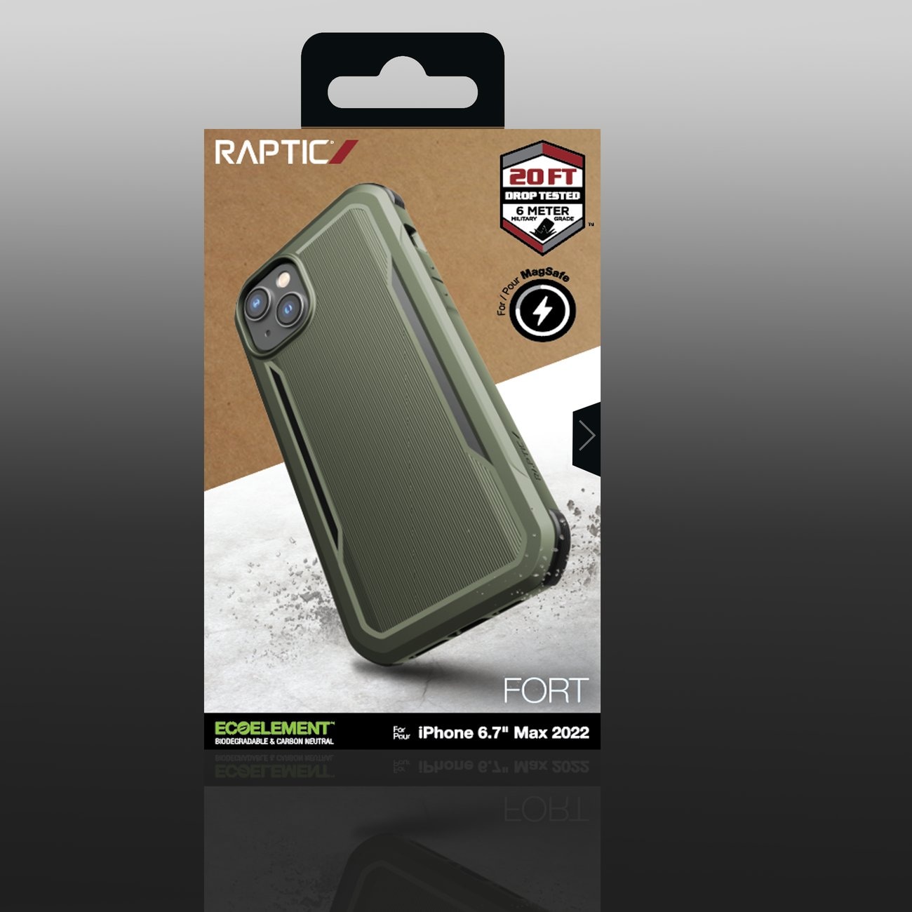 Raptic X-Doria Fort Case iPhone 14 Plus med MagSafe pansrede deksel grønn