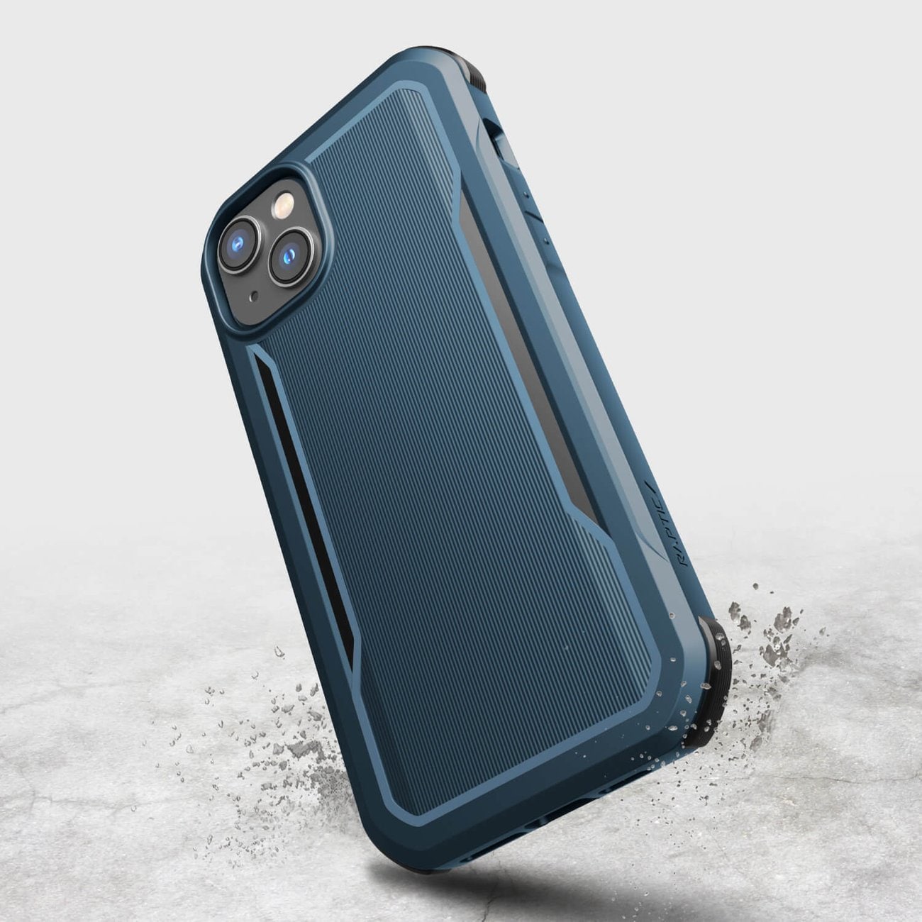 Raptic X-Doria Fort Case iPhone 14 Plus med MagSafe pansret blått deksel
