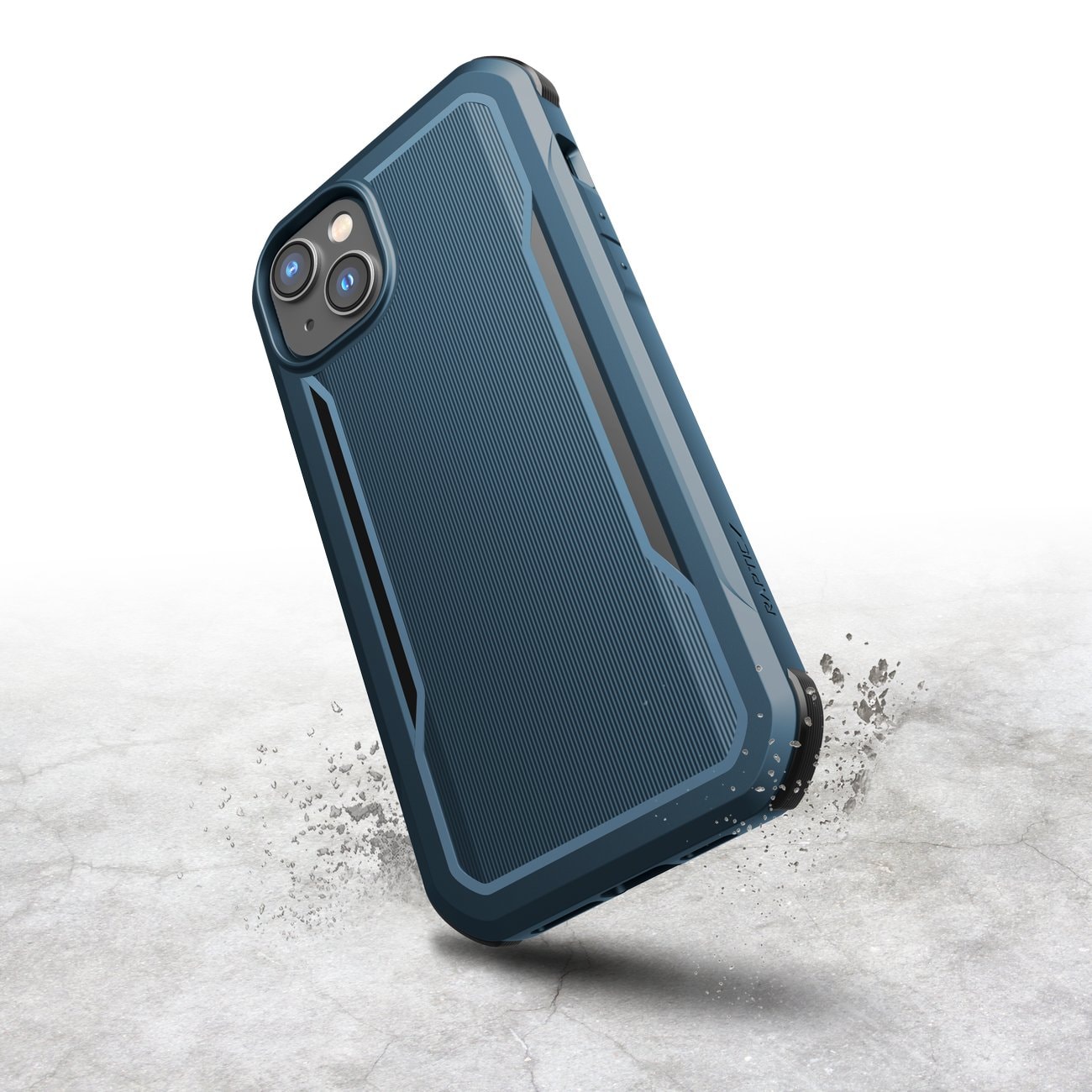 Raptic X-Doria Fort Case iPhone 14 Plus med MagSafe pansret blått deksel