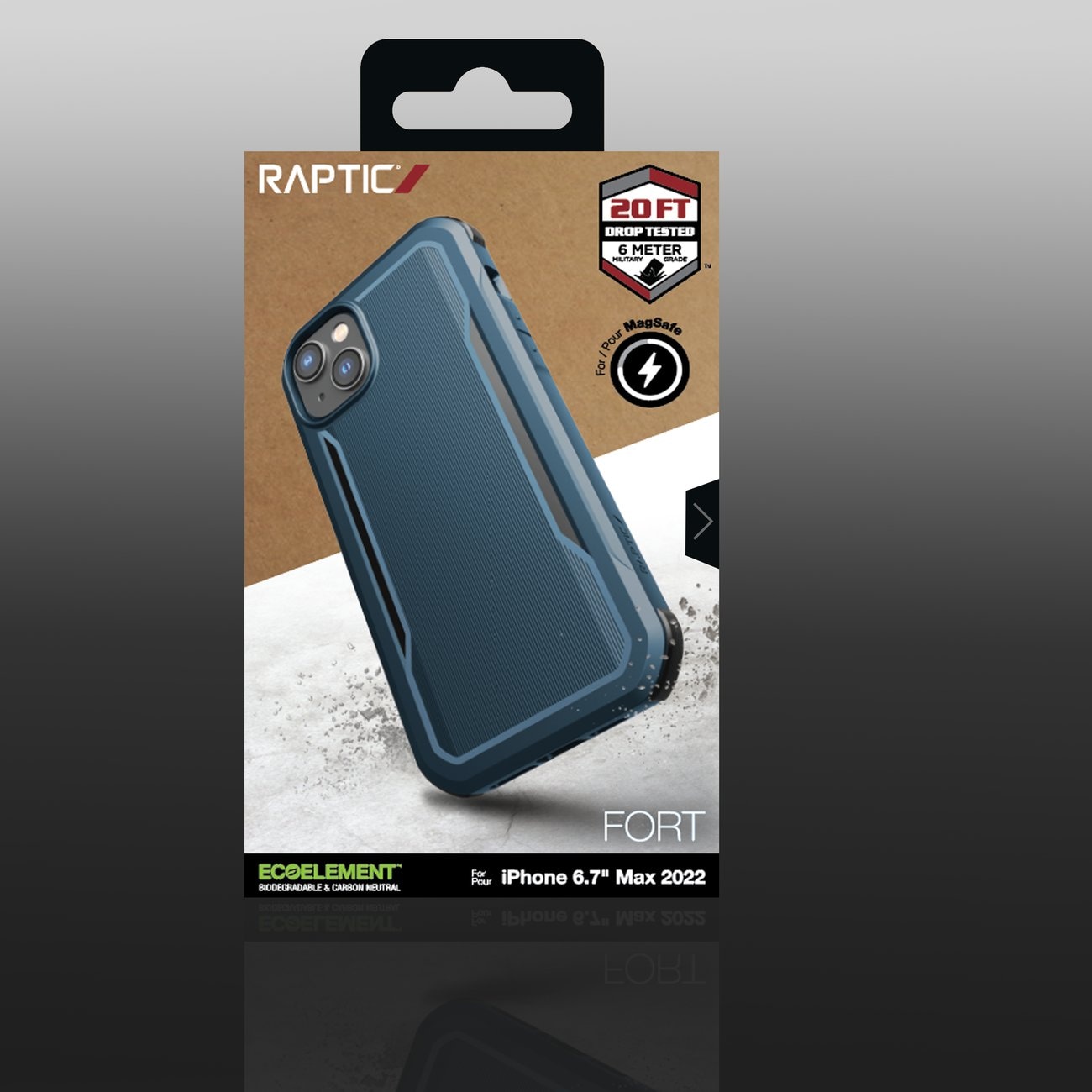 Raptic X-Doria Fort Case iPhone 14 Plus med MagSafe pansret blått deksel