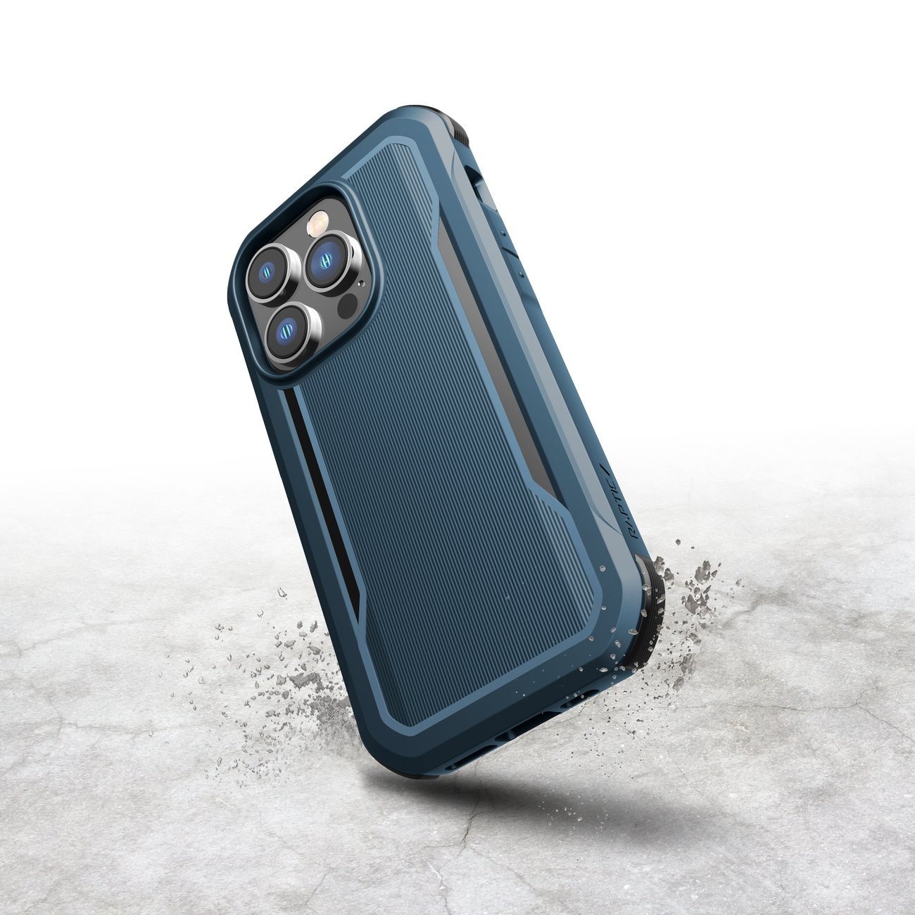 Raptic X-Doria Fort Case iPhone 14 Pro med MagSafe pansret blått deksel