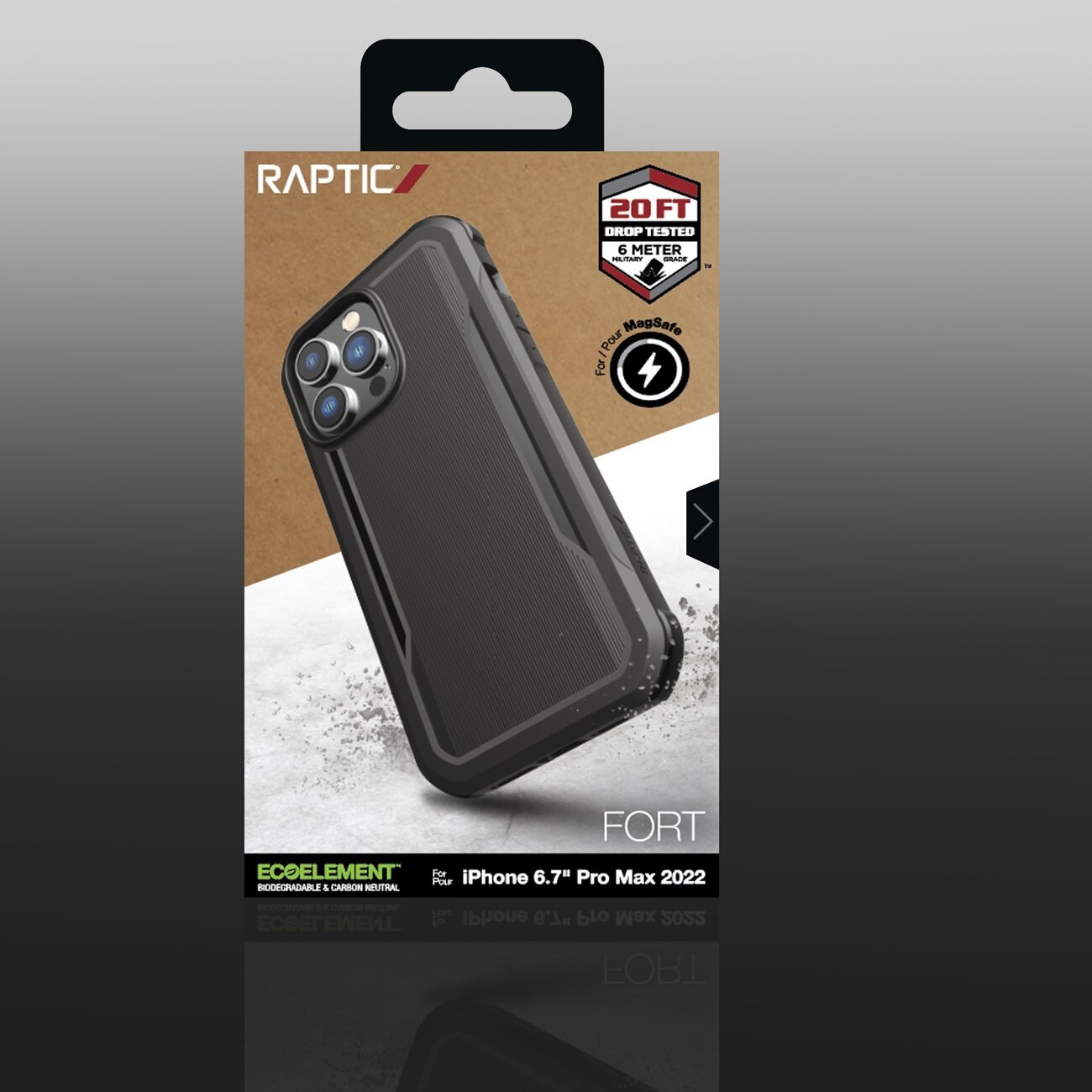 Raptic X-Doria Fort Case iPhone 14 Pro Max med MagSafe pansrede deksel svart