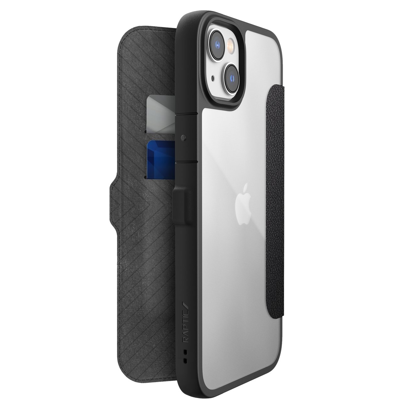 Raptic X-Doria Urban Folio-etui iPhone 14 Plus flipdeksel svart