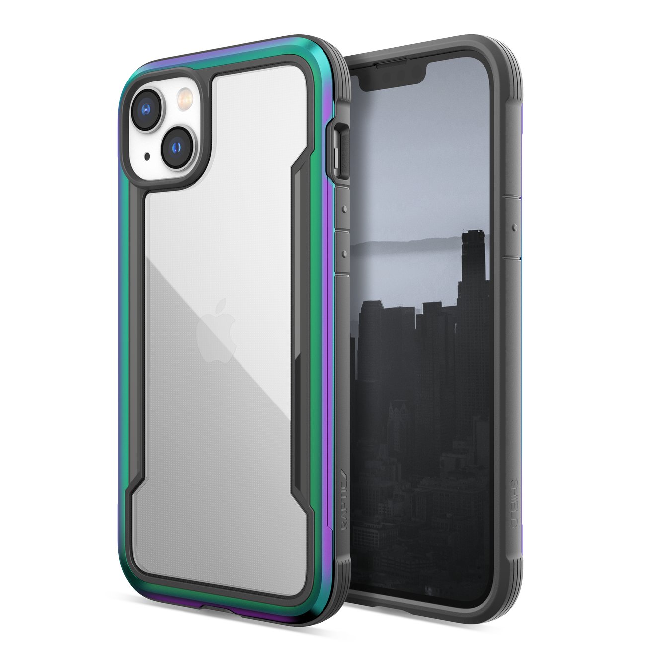 Raptic X-Doria Shield-etui for iPhone 14 Plus opal deksel
