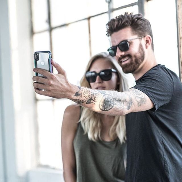 Raptic X-Doria Shield-etui for iPhone 14 Plus opal deksel