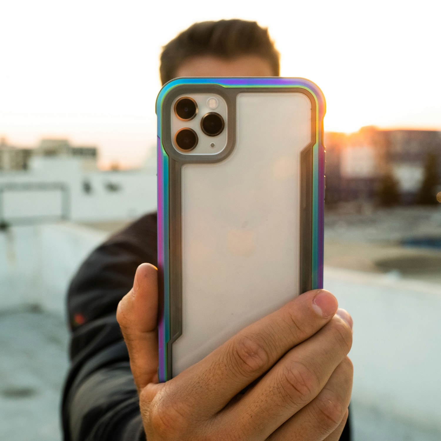 Raptic X-Doria Shield Case iPhone 14 Pro pansret deksel svart