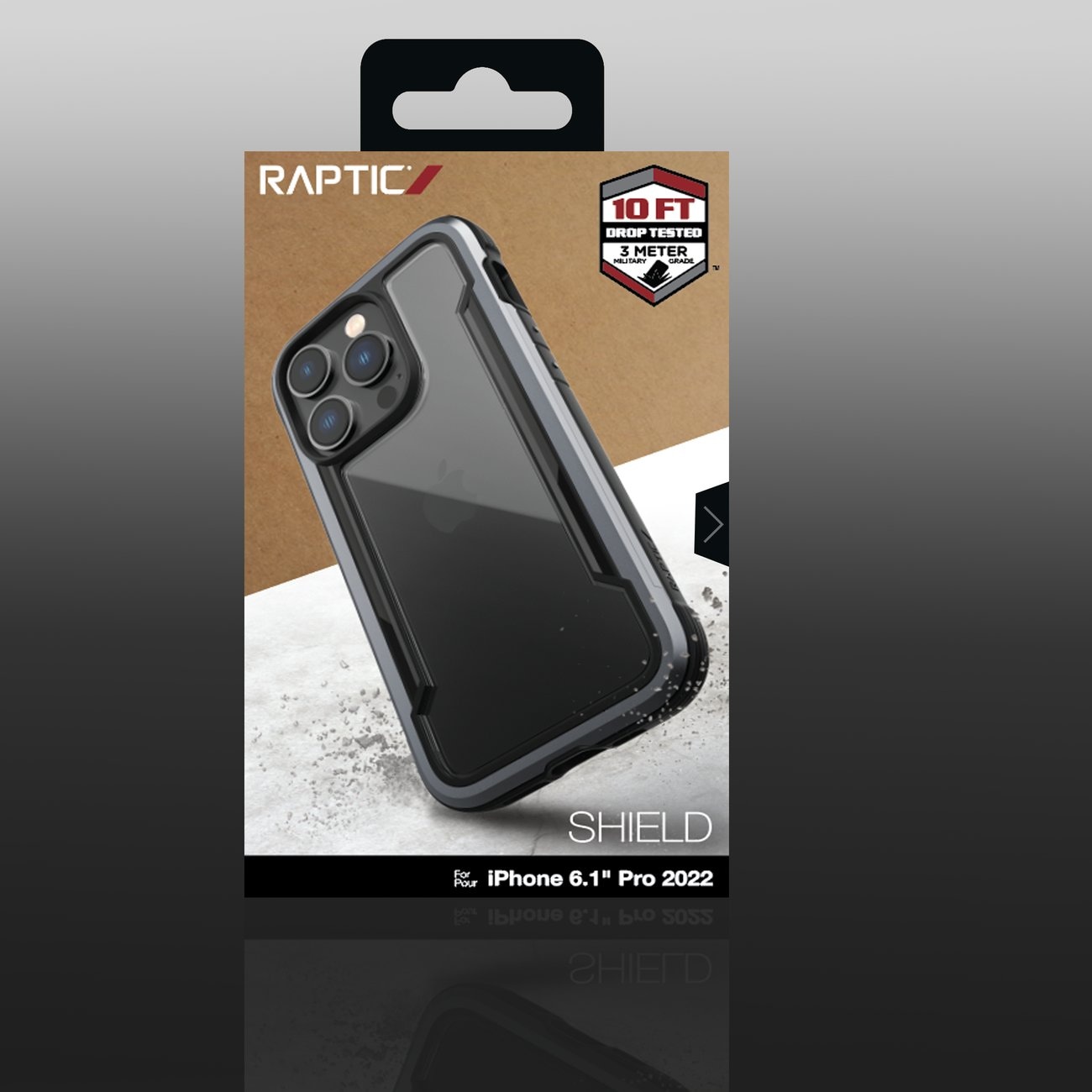 Raptic X-Doria Shield Case iPhone 14 Pro pansret deksel svart