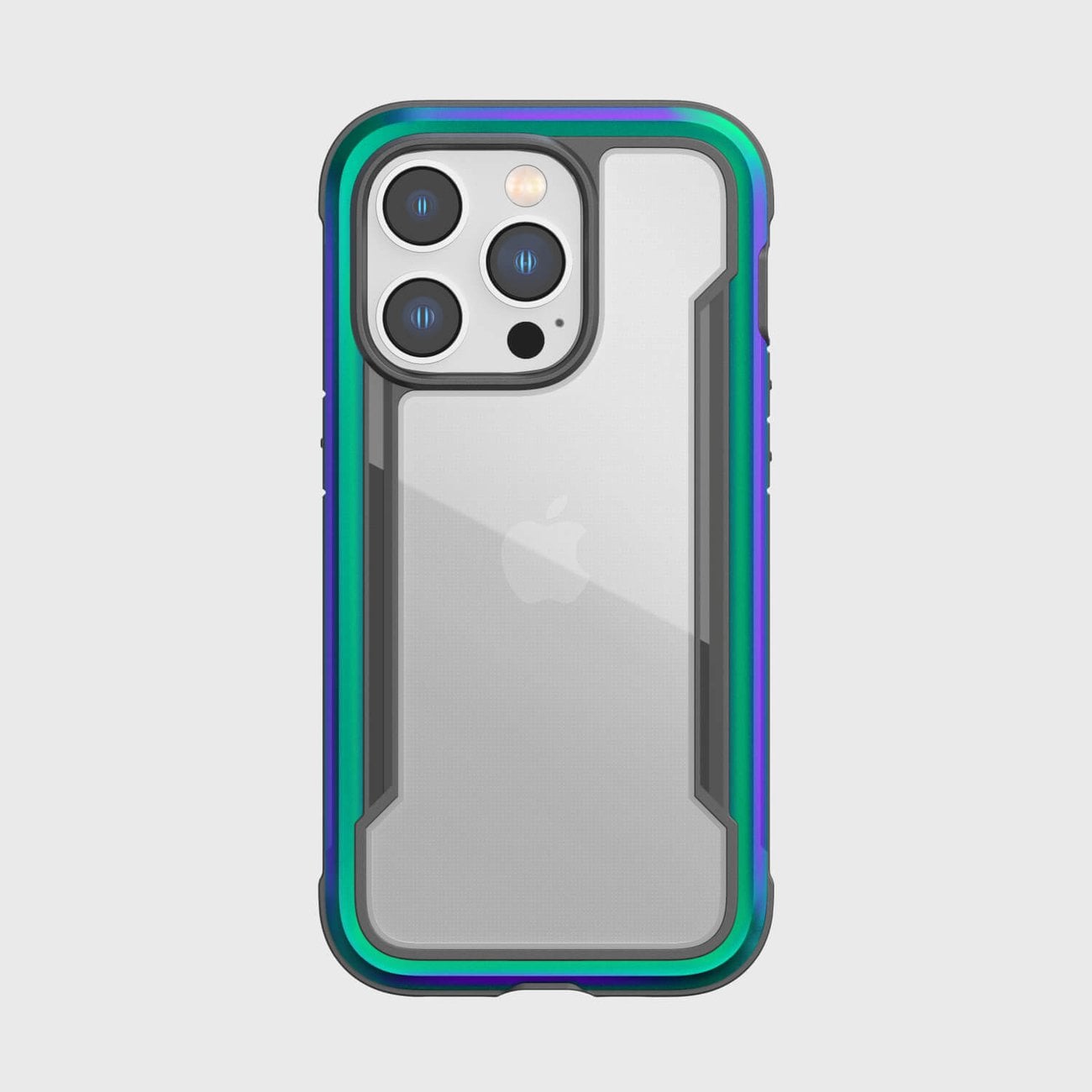 Raptic X-Doria Shield-etui iPhone 14 Pro pansret opal deksel