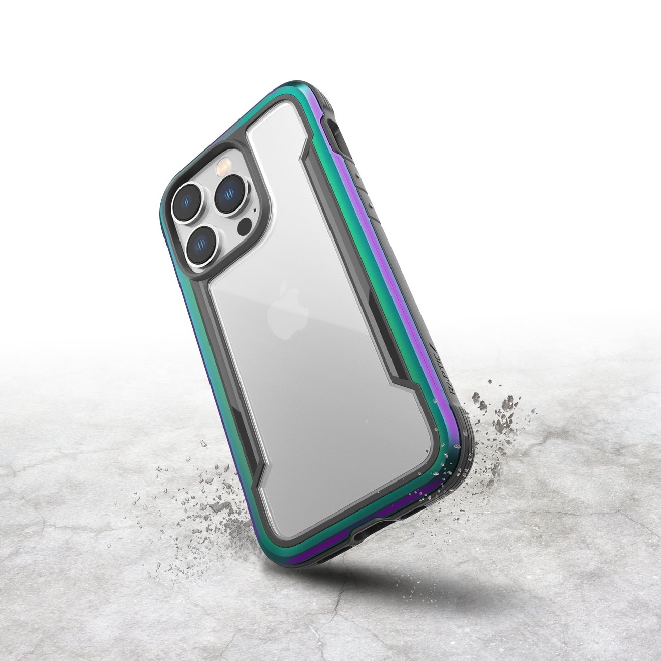 Raptic X-Doria Shield-etui iPhone 14 Pro pansret opal deksel