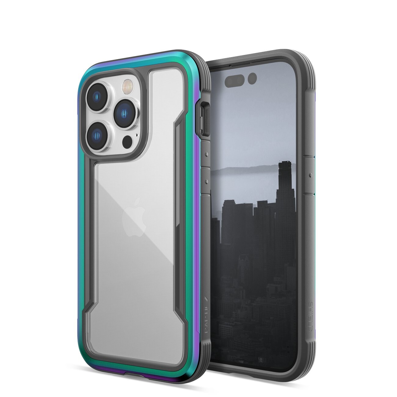 Raptic X-Doria Shield-etui iPhone 14 Pro pansret opal deksel