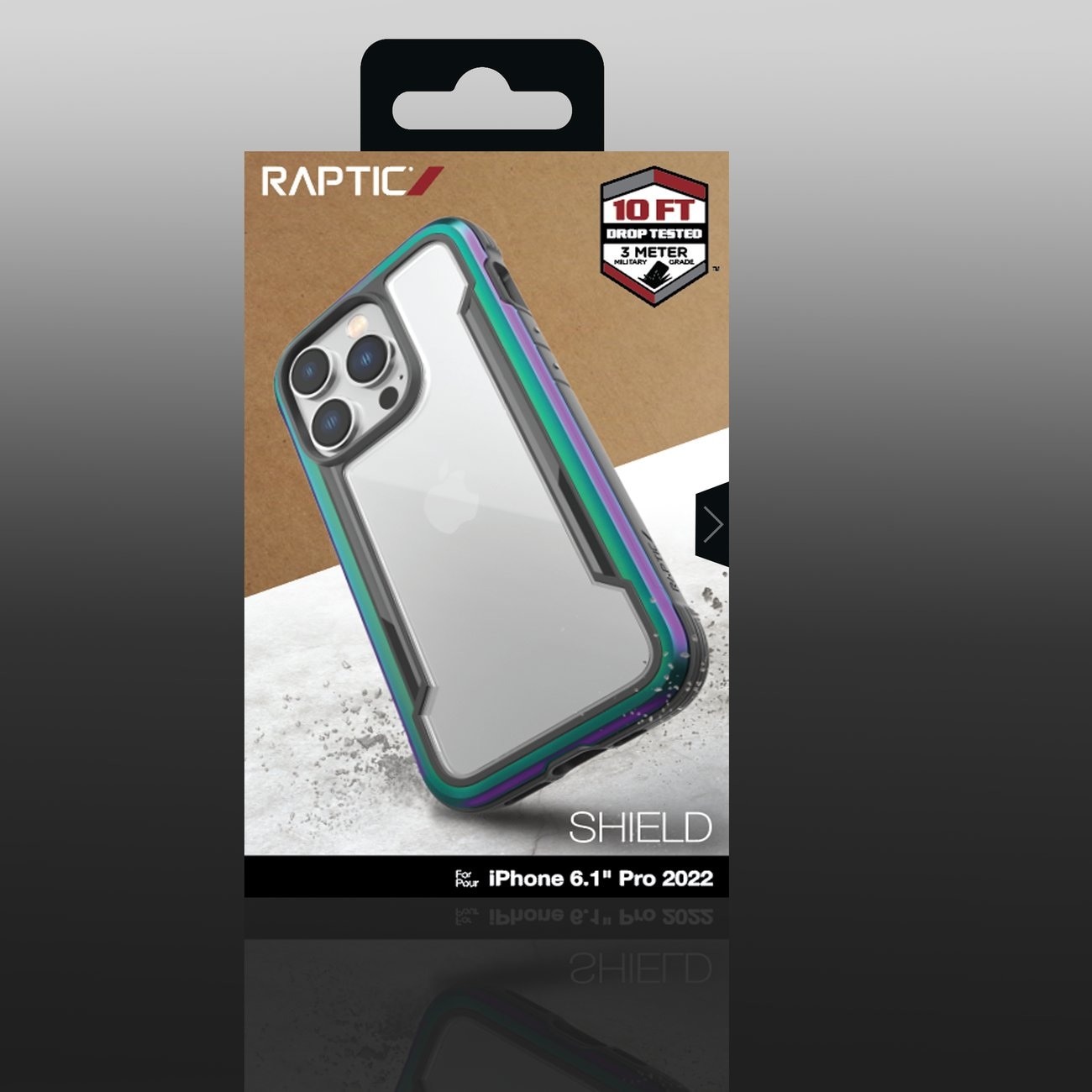 Raptic X-Doria Shield-etui iPhone 14 Pro pansret opal deksel