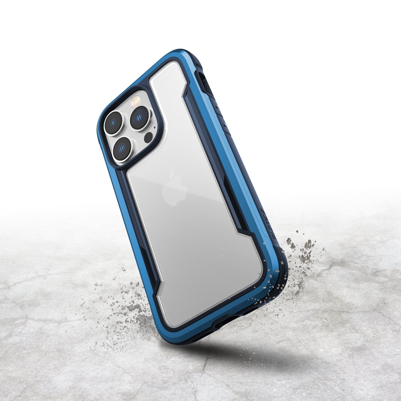 Raptic X-Doria Shield-etui iPhone 14 Pro pansrede deksel blå