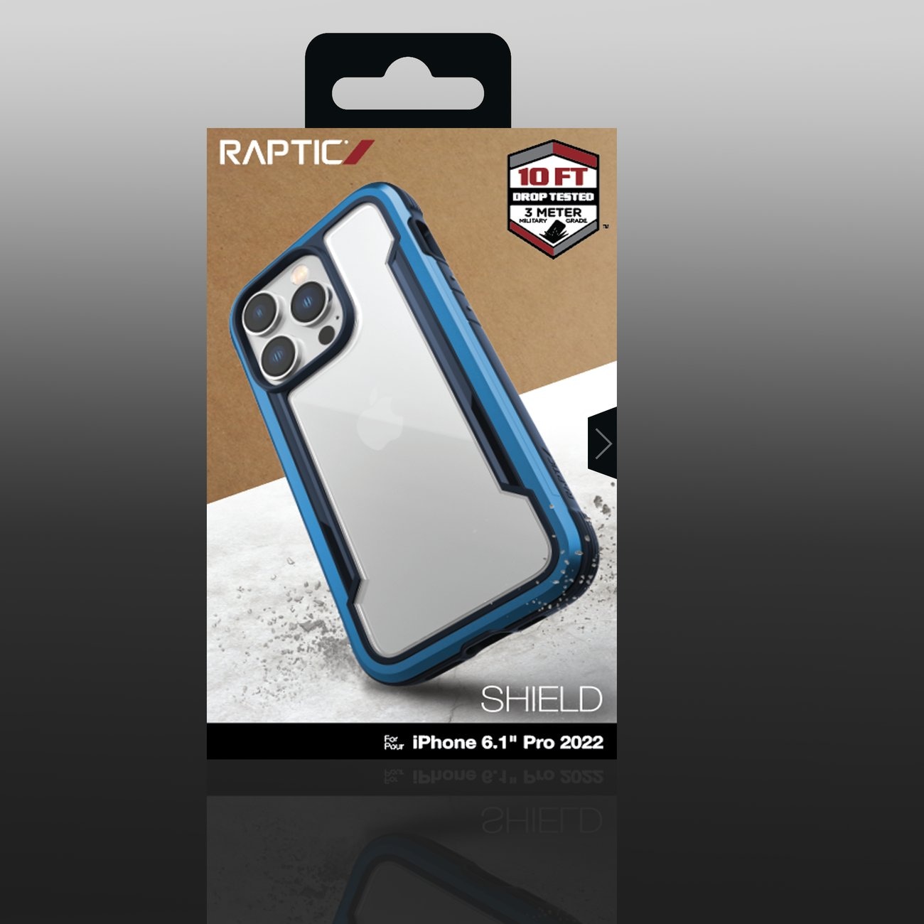 Raptic X-Doria Shield-etui iPhone 14 Pro pansrede deksel blå