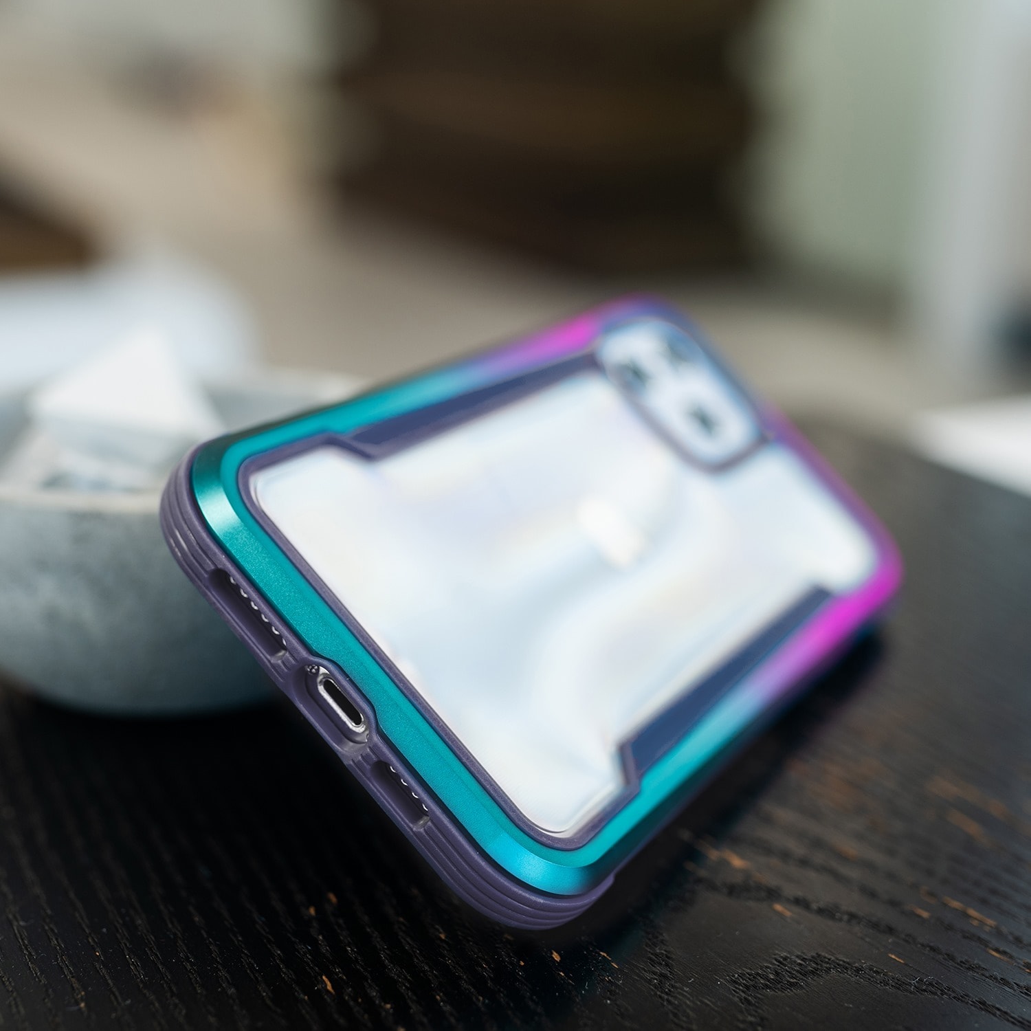 Raptic X-Doria Shield-etui iPhone 14 Pro Max pansret deksel blå