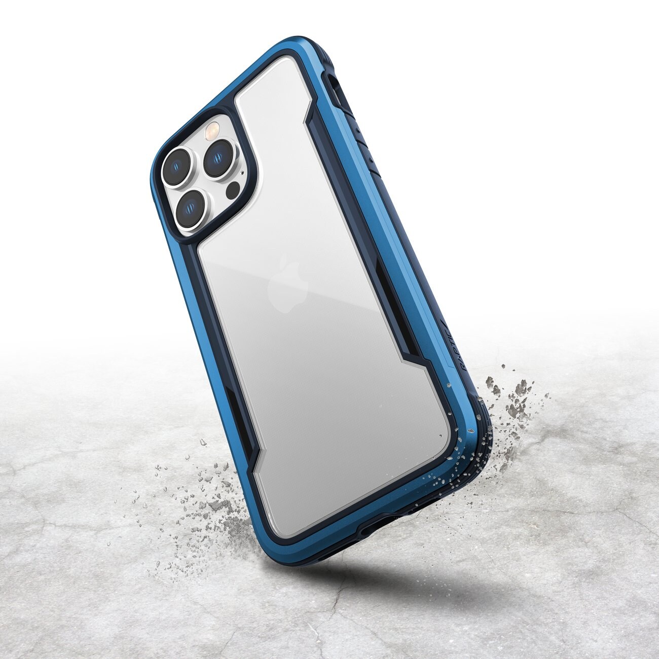 Raptic X-Doria Shield-etui iPhone 14 Pro Max pansret deksel blå
