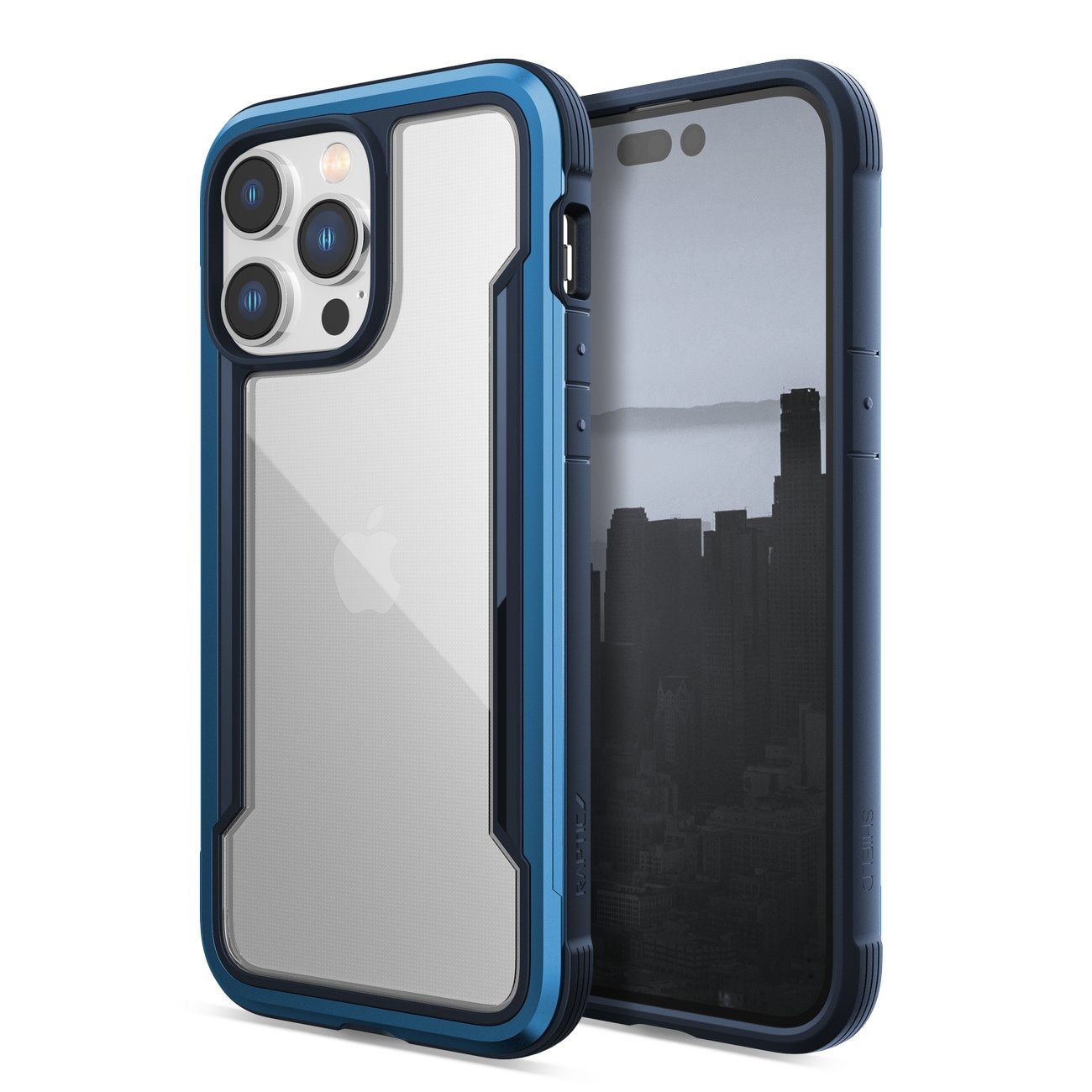Raptic X-Doria Shield-etui iPhone 14 Pro Max pansret deksel blå