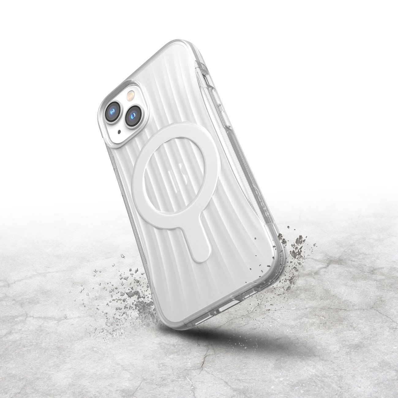 Raptic X-Doria Clutch-etui iPhone 14 med MagSafe-bakdeksel gjennomsiktig
