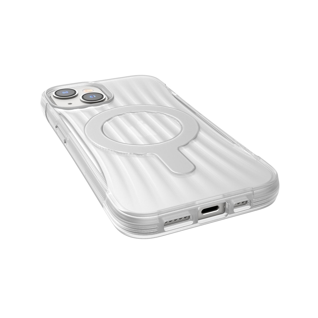 Raptic X-Doria Clutch-etui iPhone 14 med MagSafe-bakdeksel gjennomsiktig