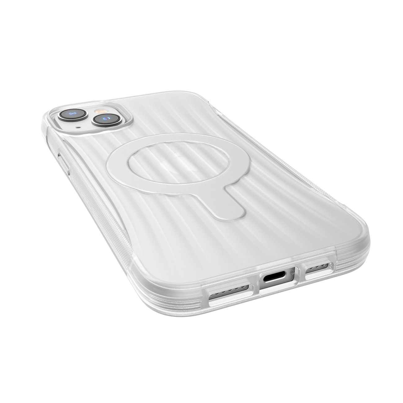Raptic X-Doria Clutch-etui iPhone 14 Plus med MagSafe-bakdeksel gjennomsiktig
