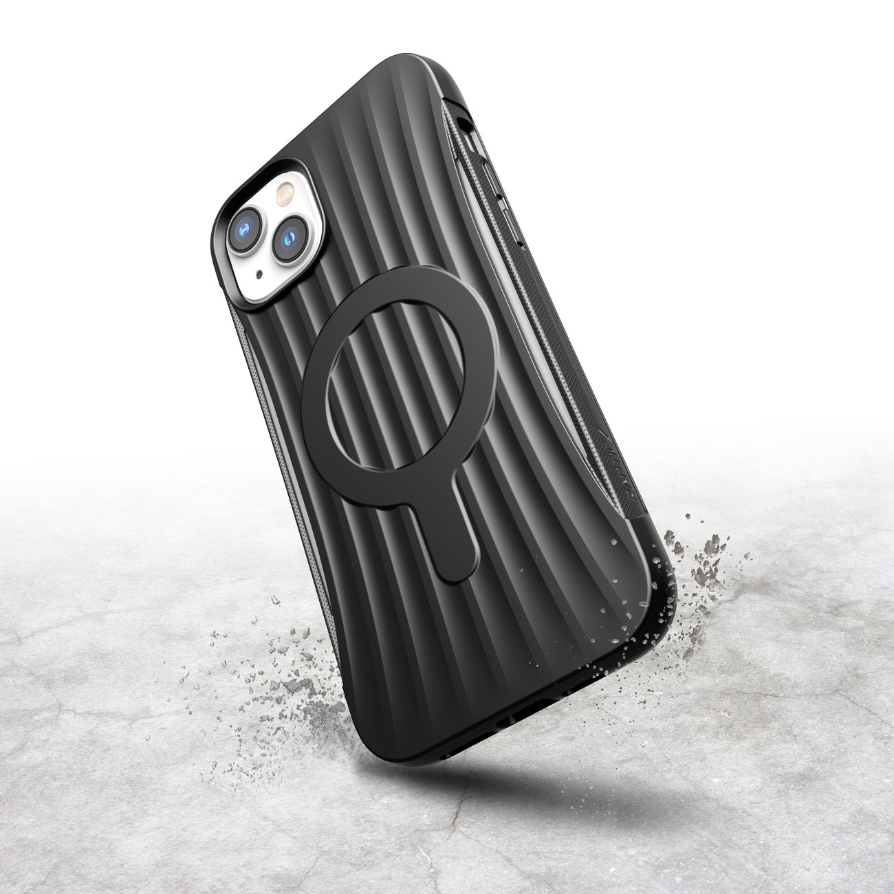 Raptic X-Doria Clutch-etui iPhone 14 Plus med MagSafe-bakdeksel svart