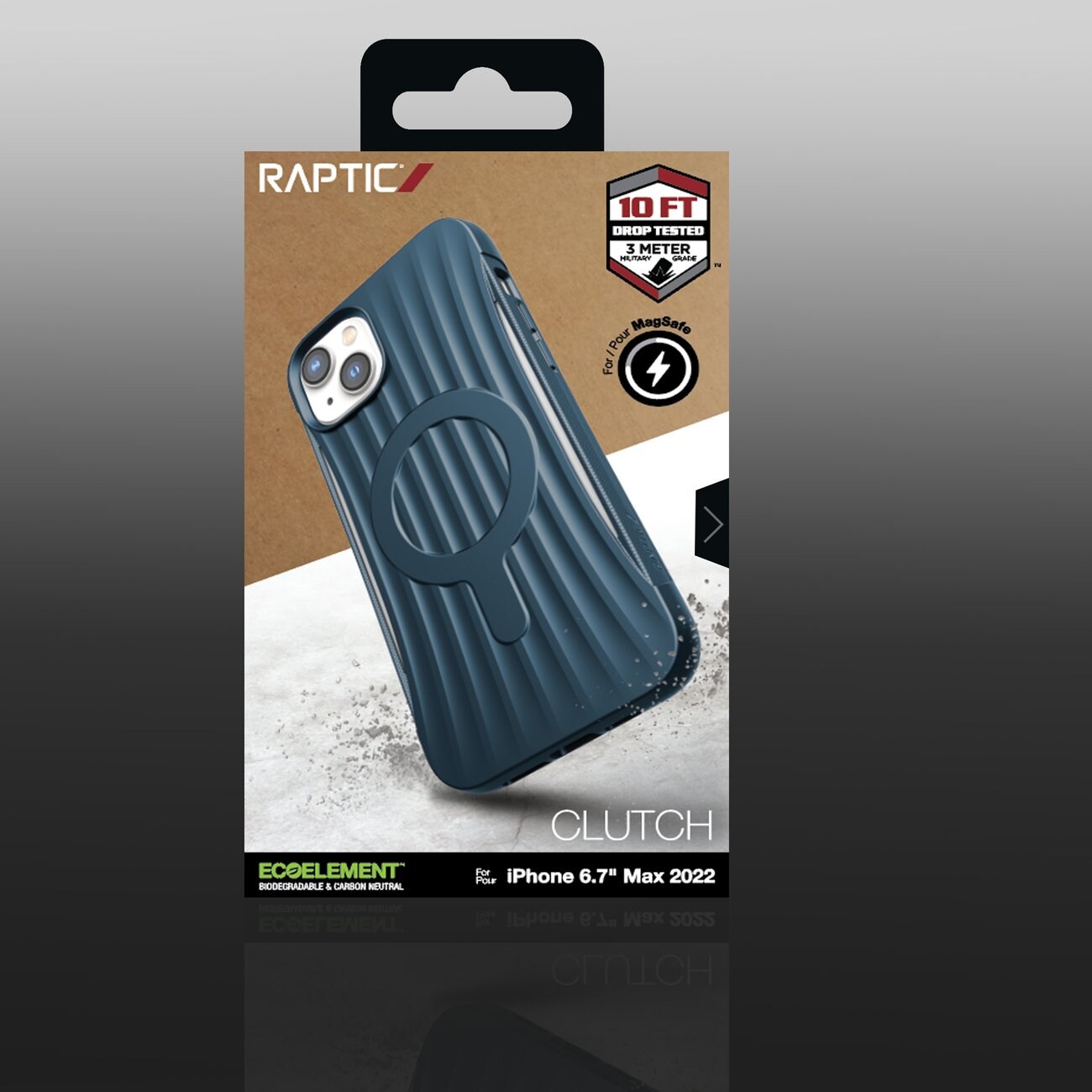 Raptic X-Doria Clutch-etui iPhone 14 Plus med MagSafe-bakdeksel blå
