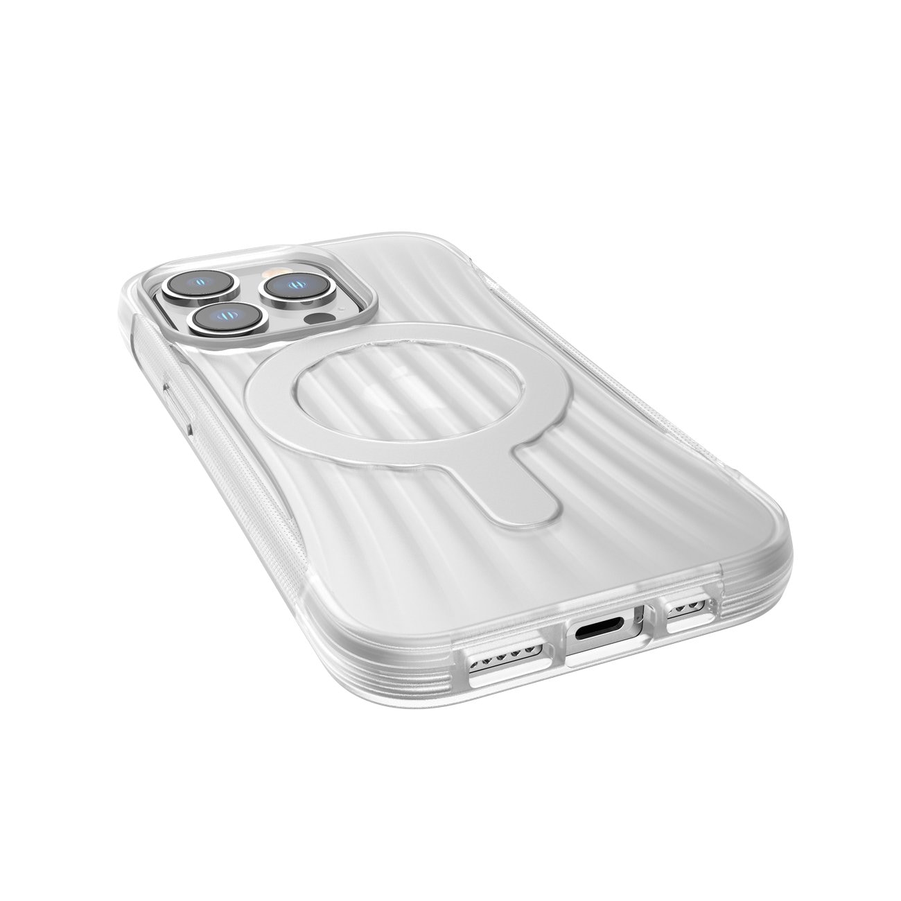 Raptic X-Doria Clutch-etui iPhone 14 Pro med MagSafe-bakdeksel gjennomsiktig