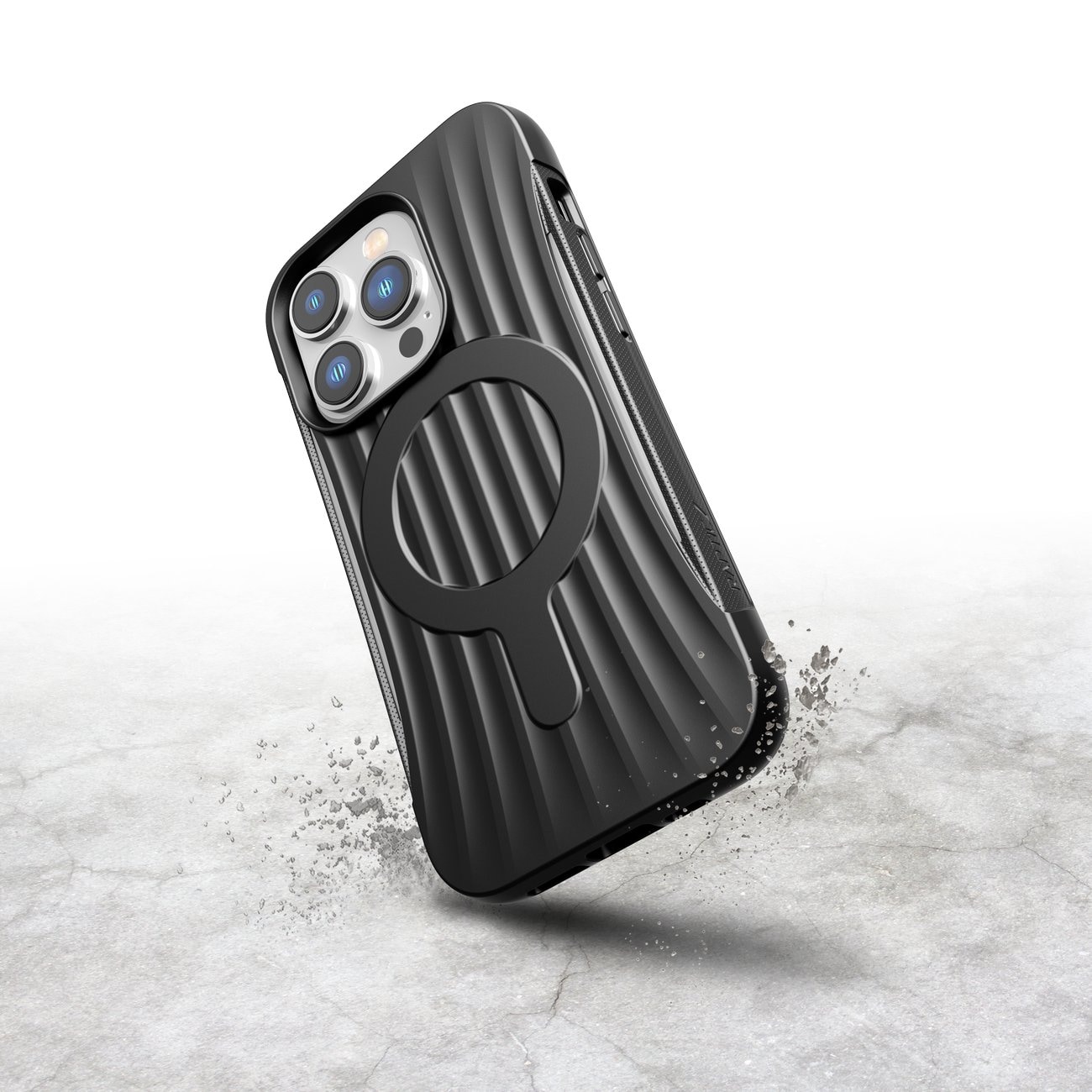 Raptic X-Doria Clutch-etui iPhone 14 Pro med MagSafe-bakdeksel svart