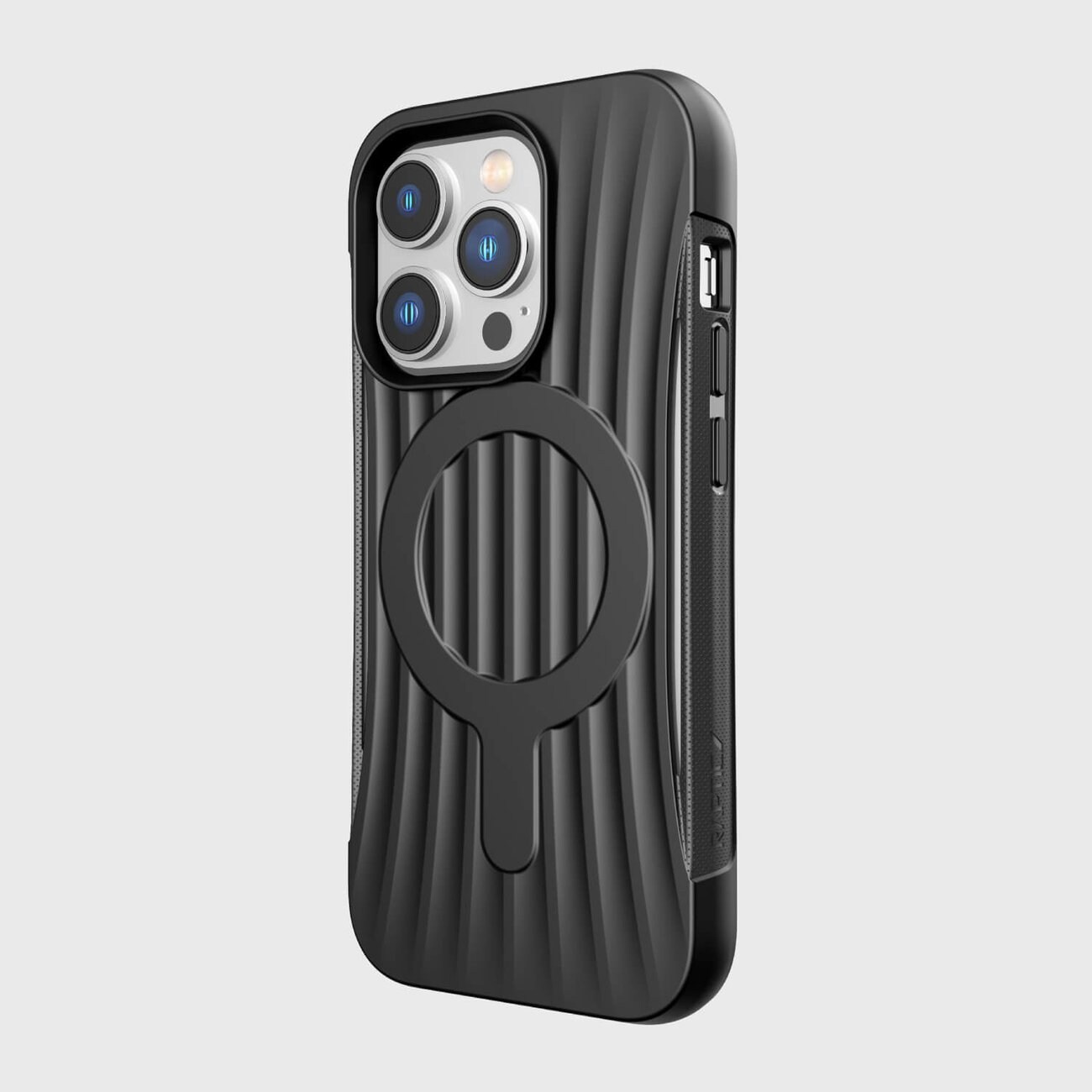 Raptic X-Doria Clutch-etui iPhone 14 Pro med MagSafe-bakdeksel svart
